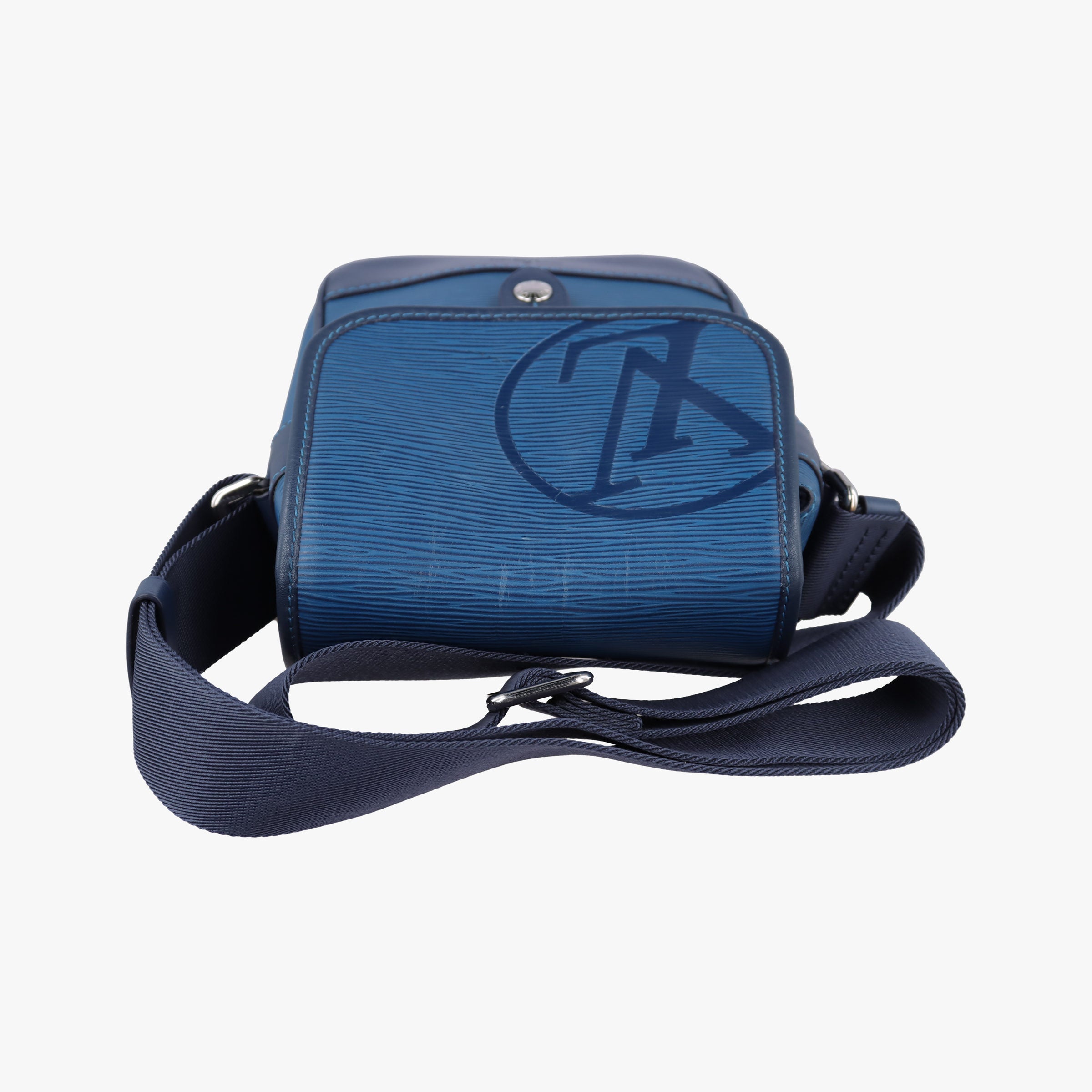 Pre-owned Louis Vuitton Downtown BB Messenger Blue Azur Epi ×leather M53497 shoulderbag | stylenewstar