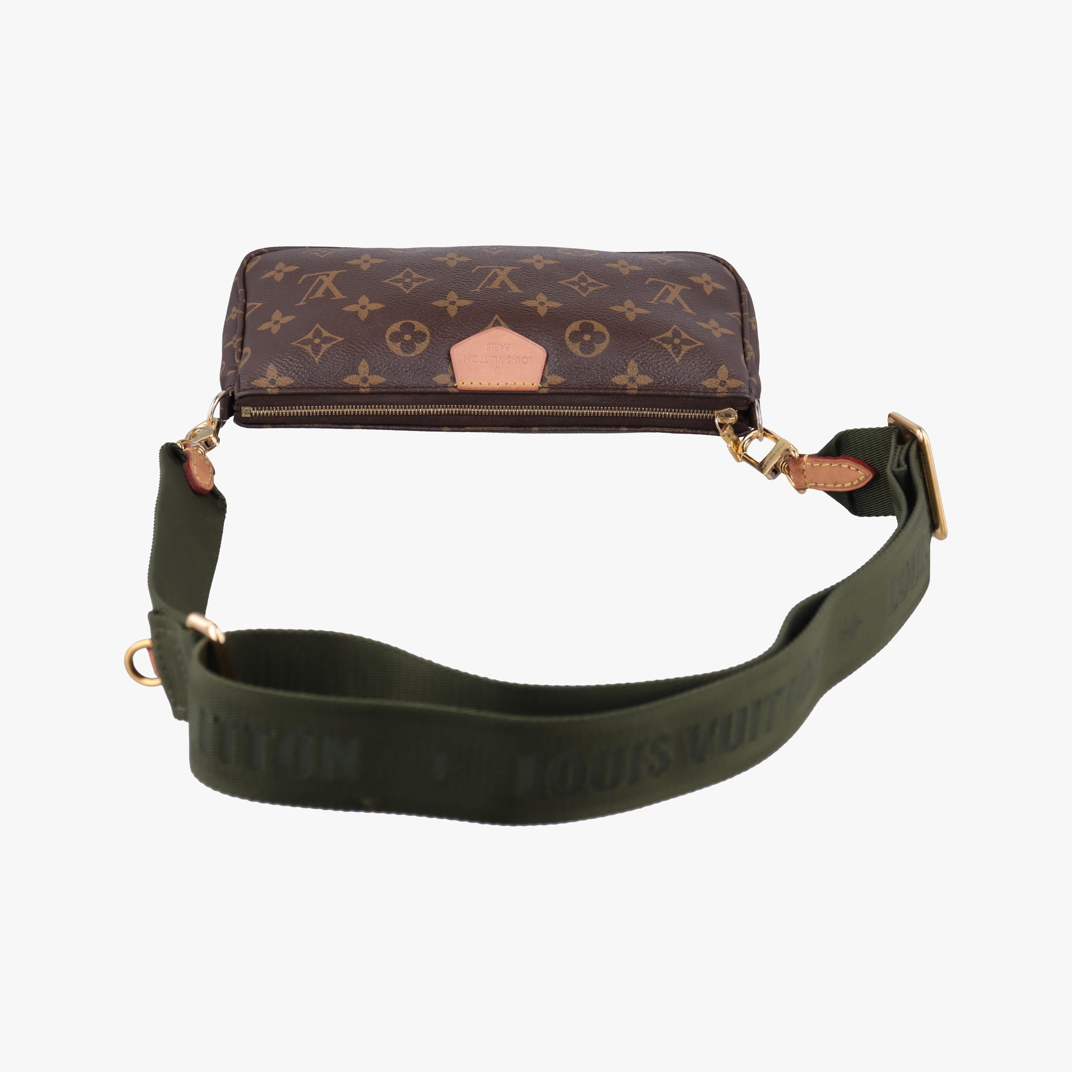 Secondhand Louis Vuitton Multi Pochette Accessoir brown×khaki Monogram Canvas M44813 shoulderbag | stylenewstar