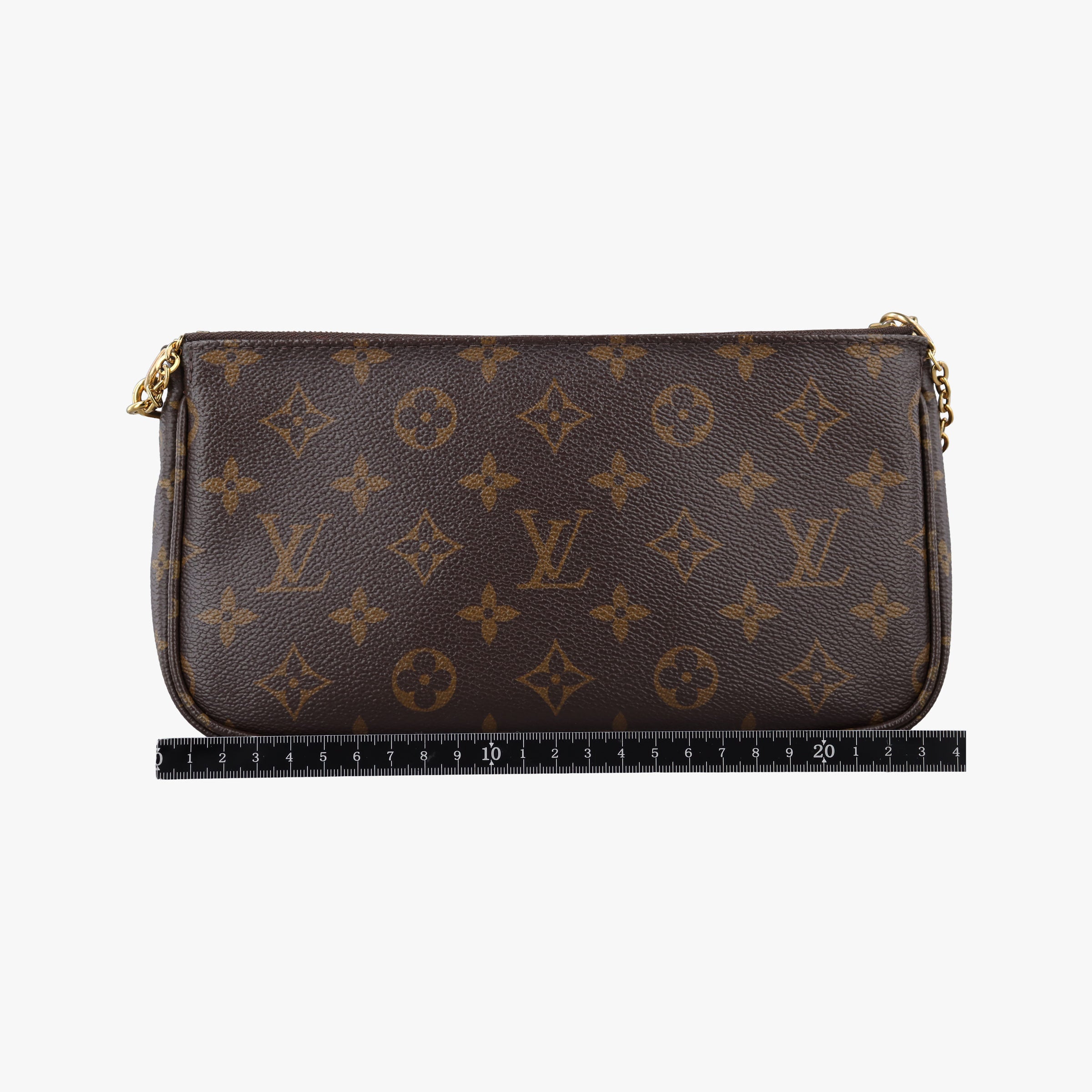 Vintage Louis Vuitton MULTI POCHETTE ACCESSOIRES brown×khaki Monogram Canvas M44840 shoulderbag | stylenewstar