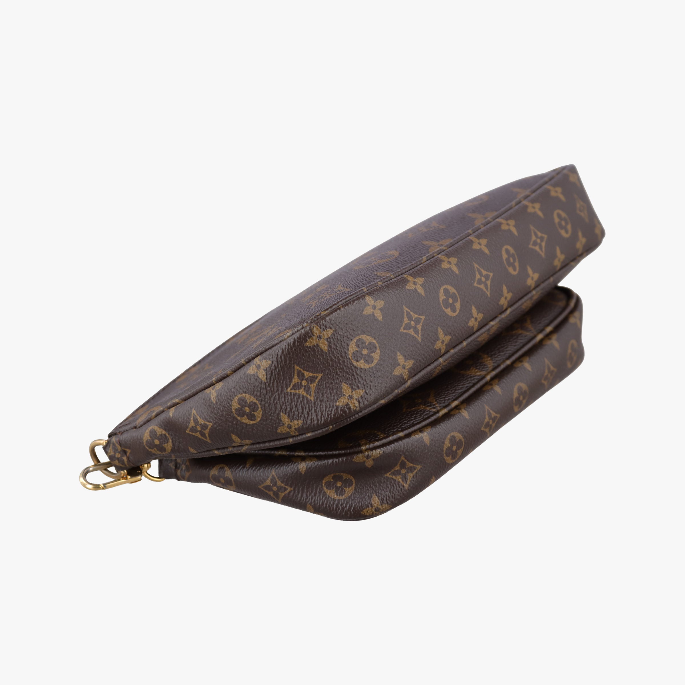 Vintage Louis Vuitton MULTI POCHETTE ACCESSOIRES brown×khaki Monogram Canvas M44840 shoulderbag | stylenewstar