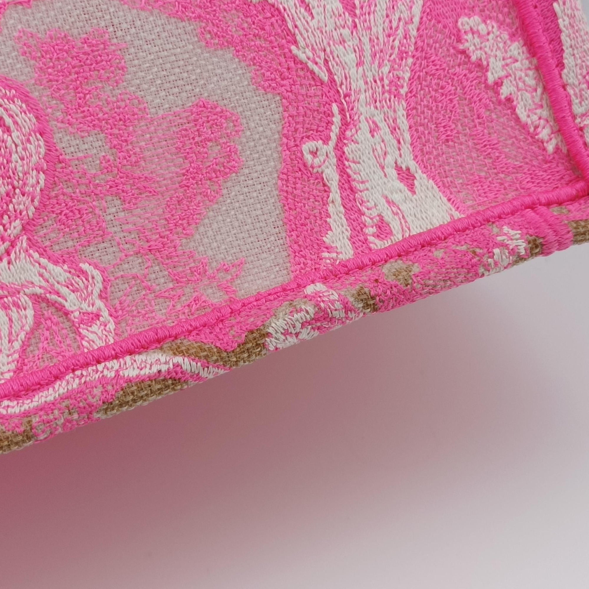 Secondhand Christian Dior Book Tote Small Pink canvas  handbag | stylenewstar
