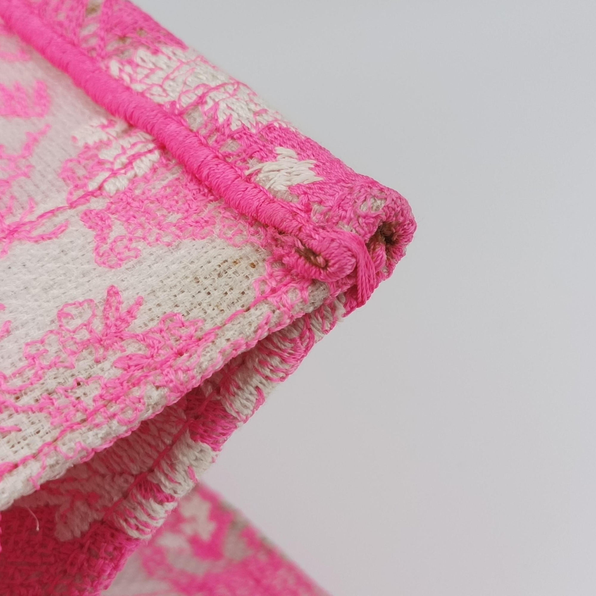 Secondhand Christian Dior Book Tote Small Pink canvas  handbag | stylenewstar