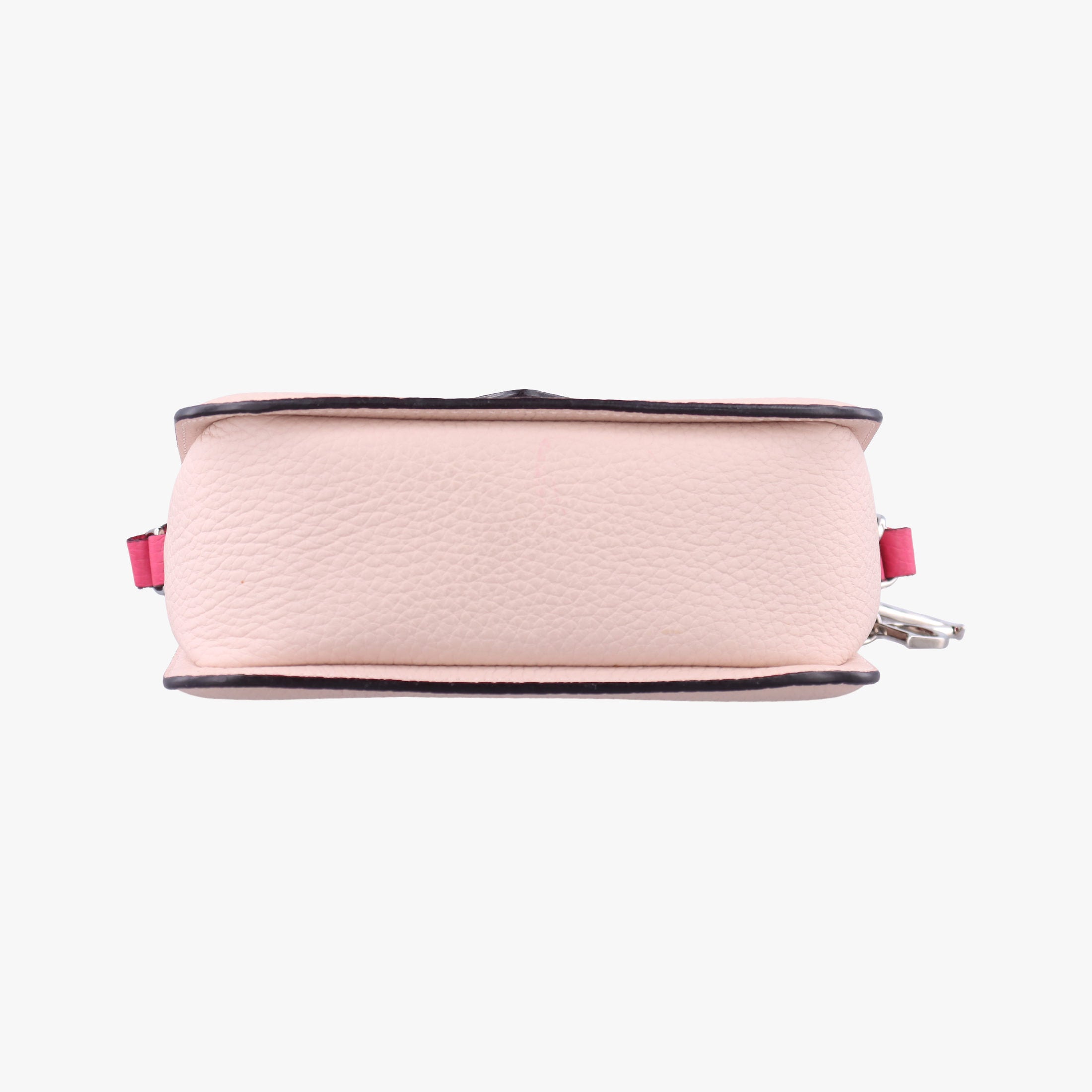 Pre-owned Christian Dior Diorissimo Promenade Envelope Pouch Pink x Light Pink Leather  shoulderbag | stylenewstar