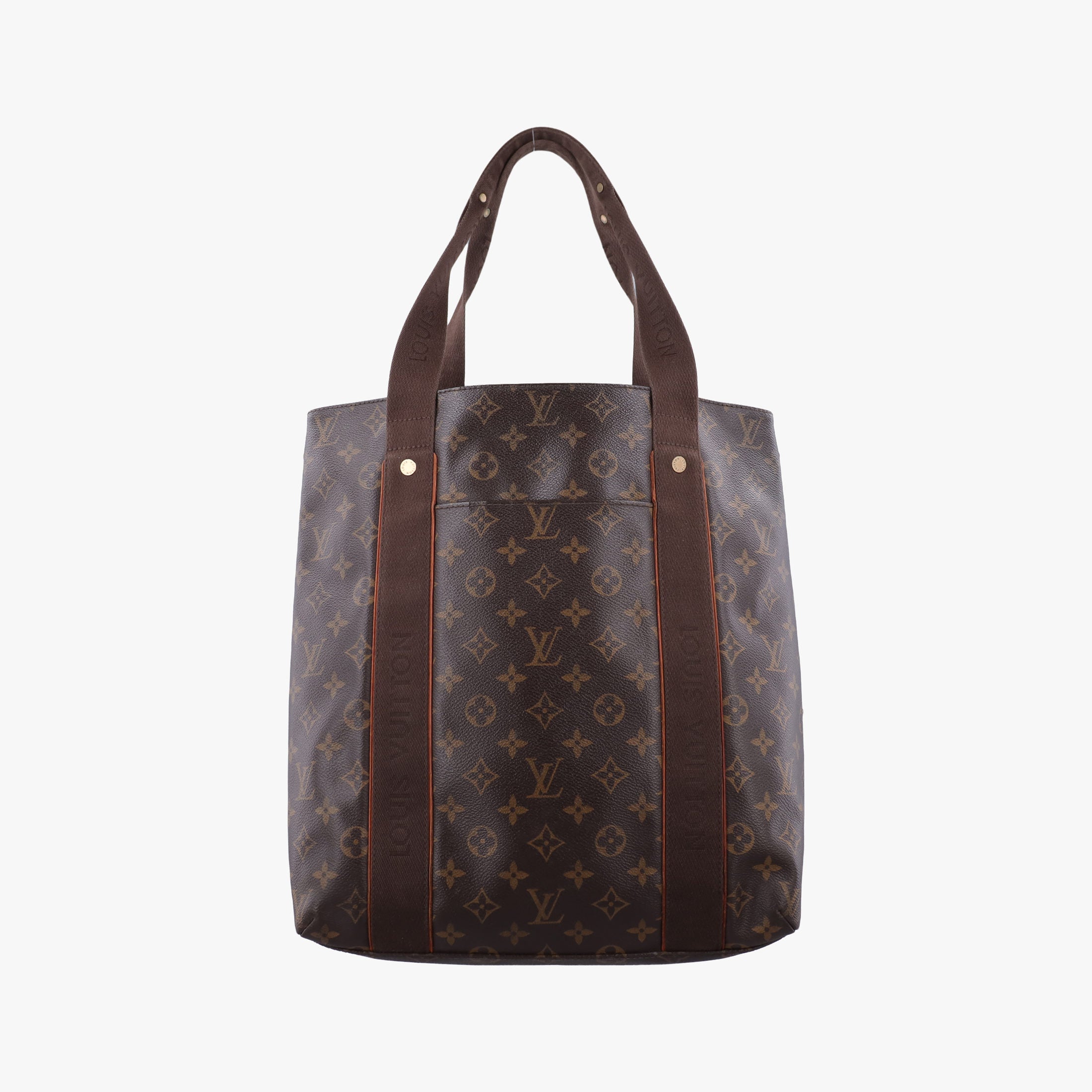 Pre-owned Louis Vuitton Cabas Bobur Brown Monogram Canvas N52006 handbag | stylenewstar