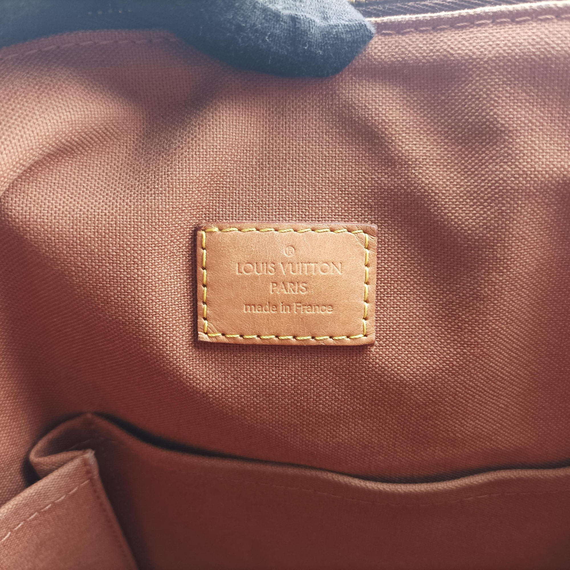 Pre-owned Louis Vuitton Cabas Bobur Brown Monogram Canvas N52006 handbag | stylenewstar