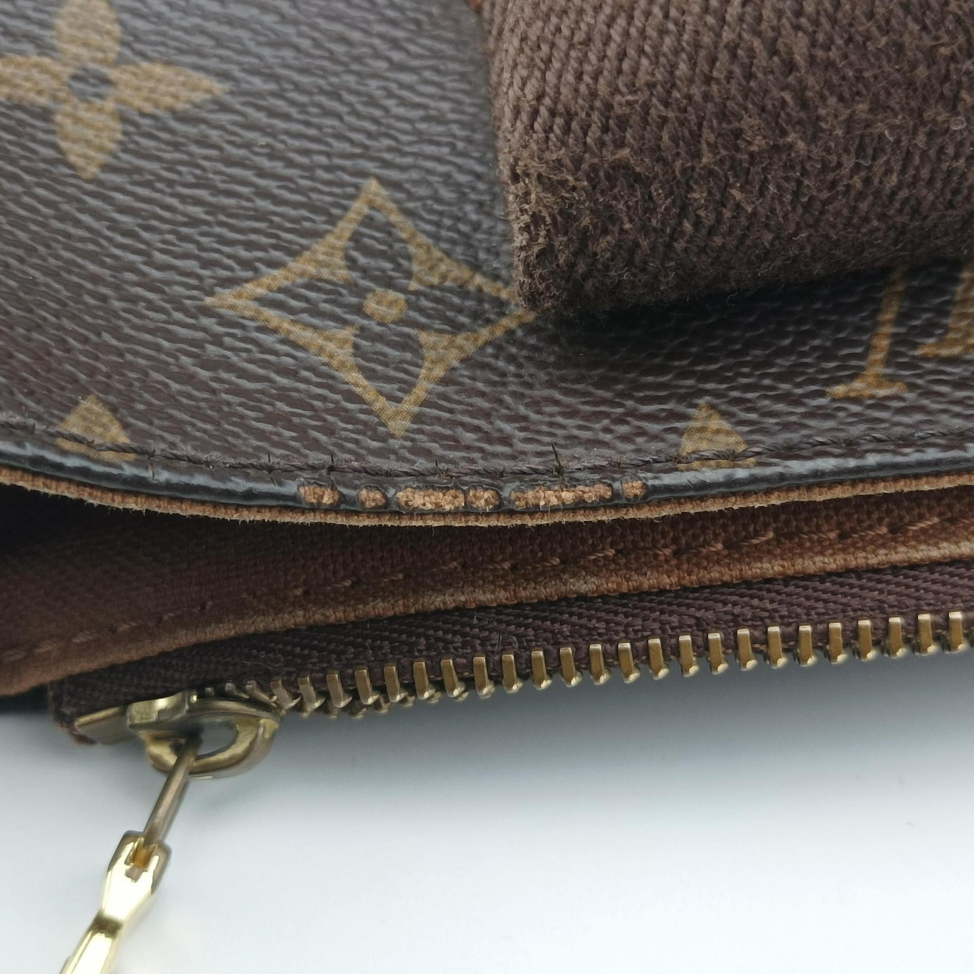 Pre-owned Louis Vuitton Cabas Bobur Brown Monogram Canvas N52006 handbag | stylenewstar