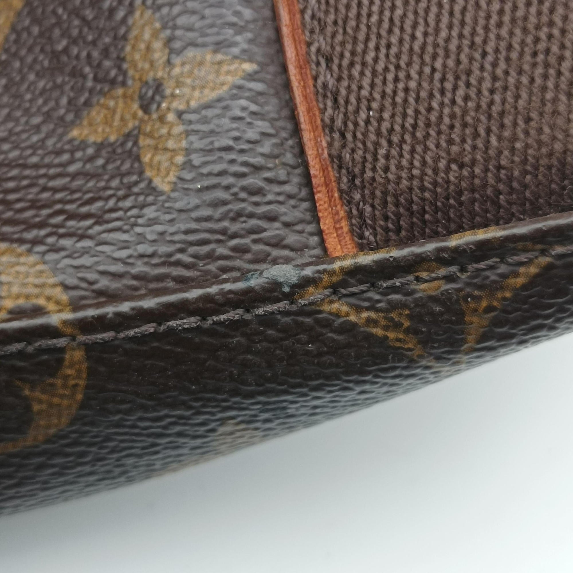 Pre-owned Louis Vuitton Cabas Bobur Brown Monogram Canvas N52006 handbag | stylenewstar