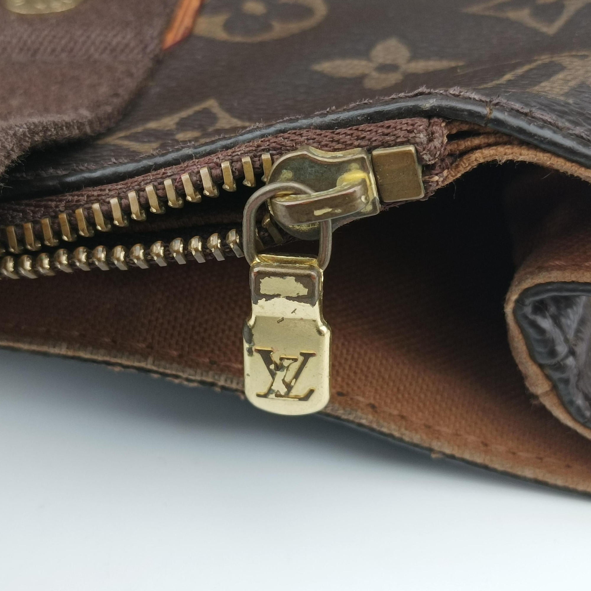 Pre-owned Louis Vuitton Cabas Bobur Brown Monogram Canvas N52006 handbag | stylenewstar