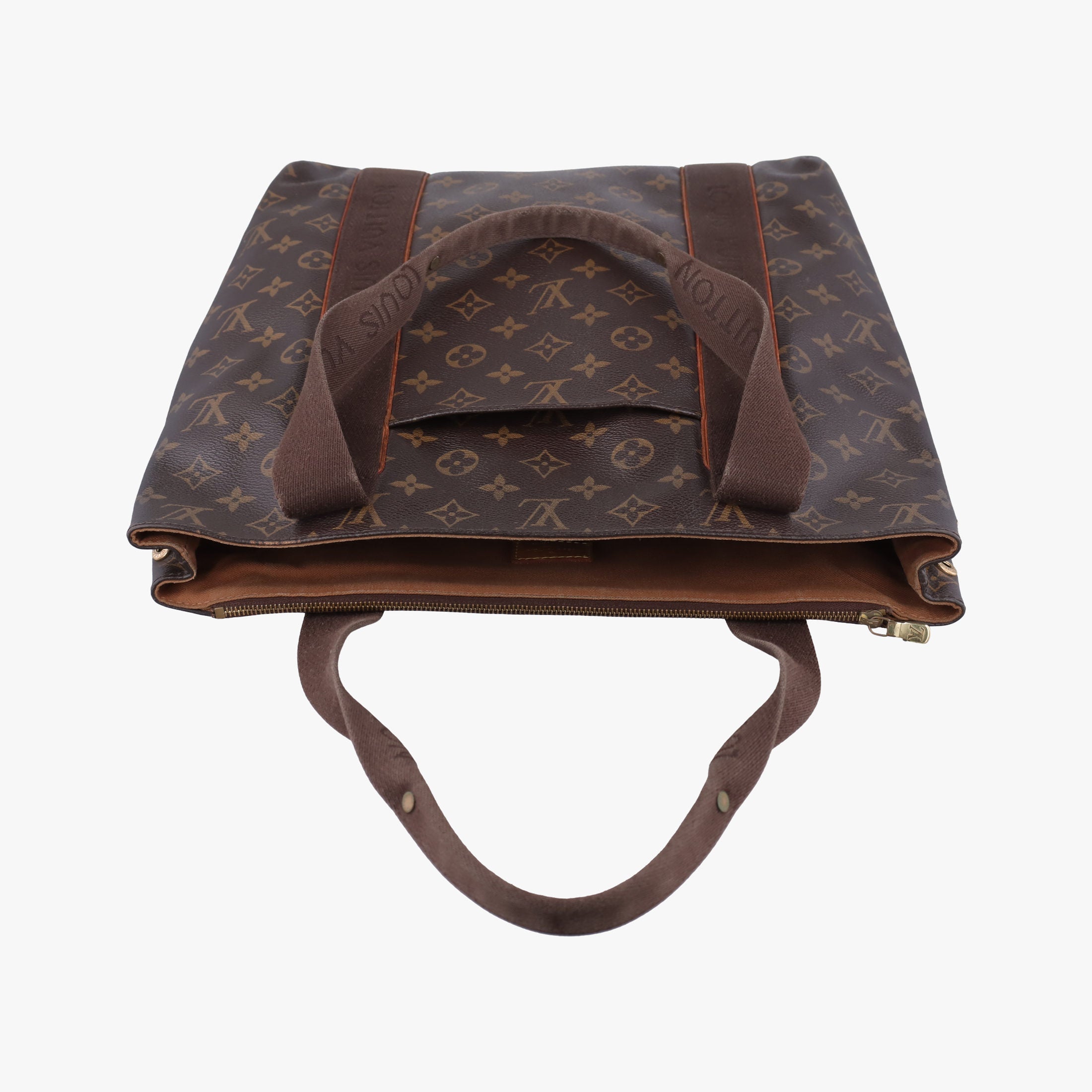 Pre-owned Louis Vuitton Cabas Bobur Brown Monogram Canvas N52006 handbag | stylenewstar