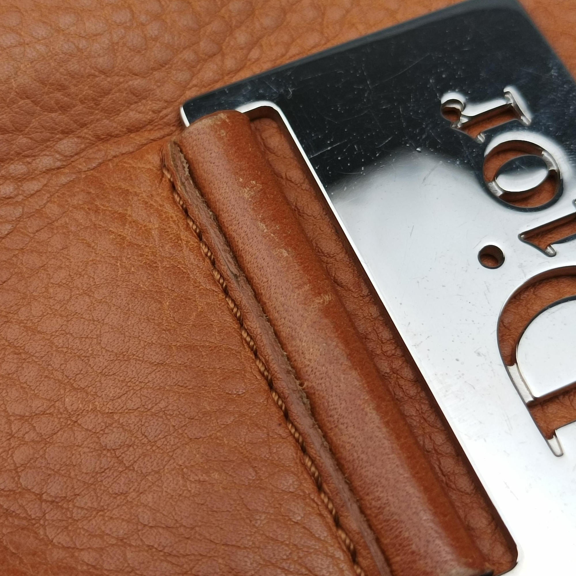 Pre-owned Christian Dior Street Chic Trotter Brown×Beige Canvas×Leather  handbag | stylenewstar