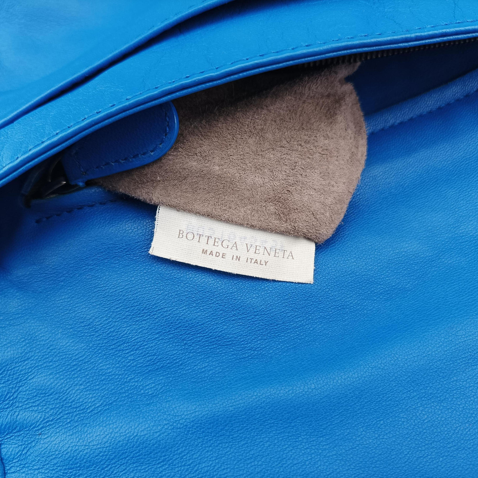 Secondhand Bottega Veneta Intrecciato Blue lambskin  shoulderbag | stylenewstar