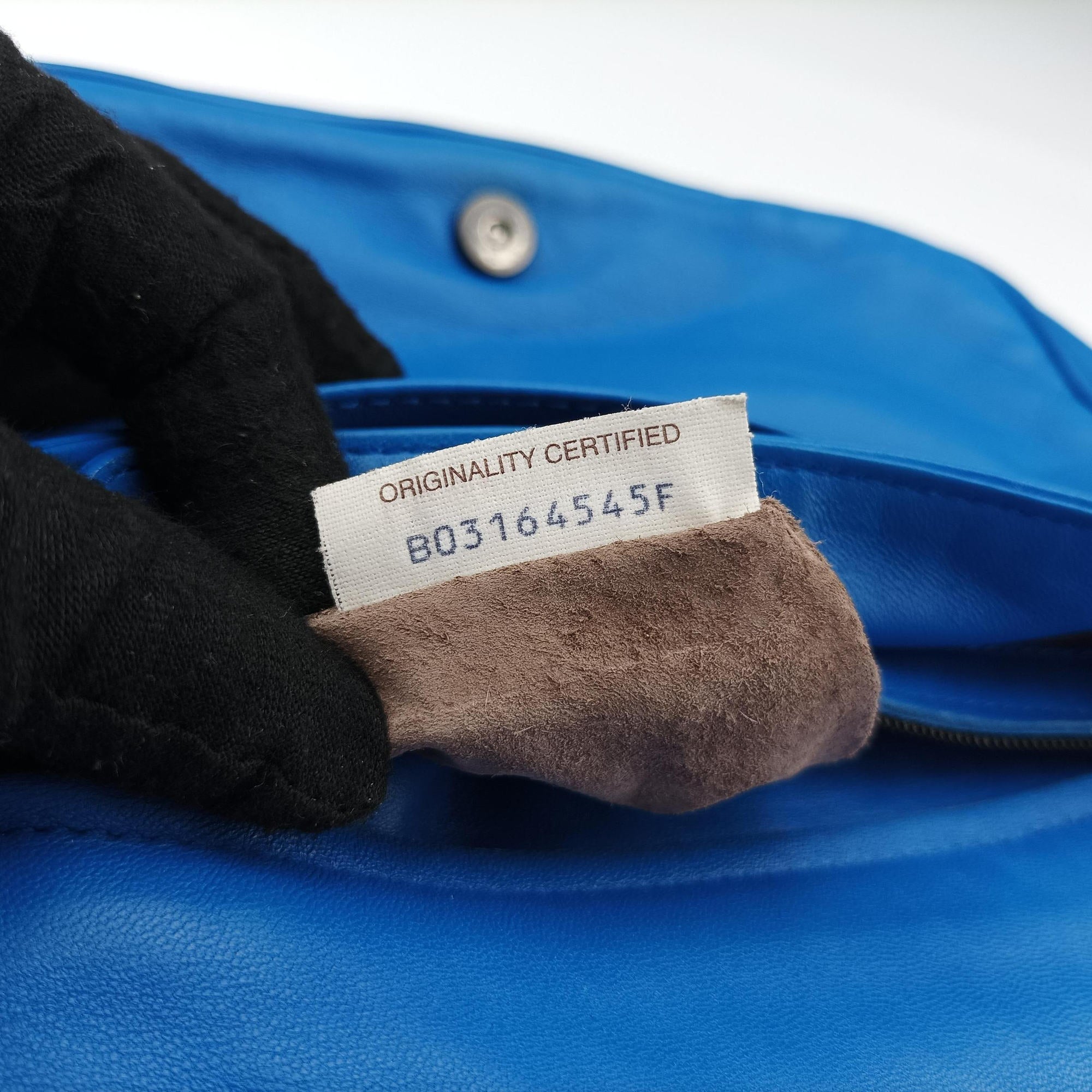 Secondhand Bottega Veneta Intrecciato Blue lambskin  shoulderbag | stylenewstar