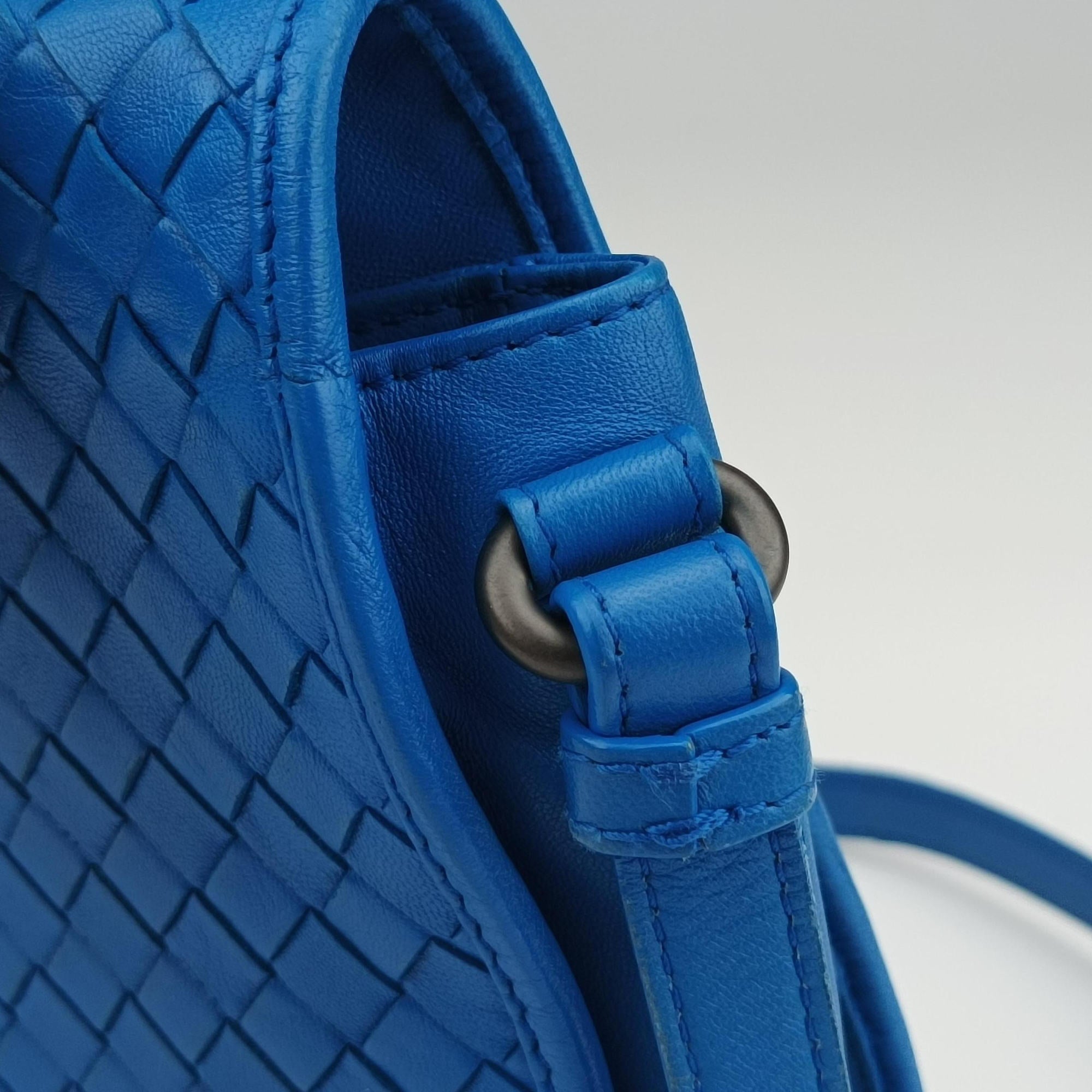 Secondhand Bottega Veneta Intrecciato Blue lambskin  shoulderbag | stylenewstar