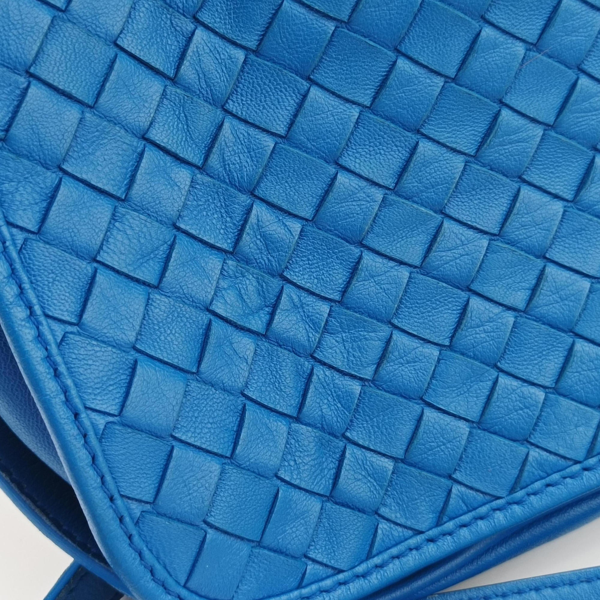 Secondhand Bottega Veneta Intrecciato Blue lambskin  shoulderbag | stylenewstar