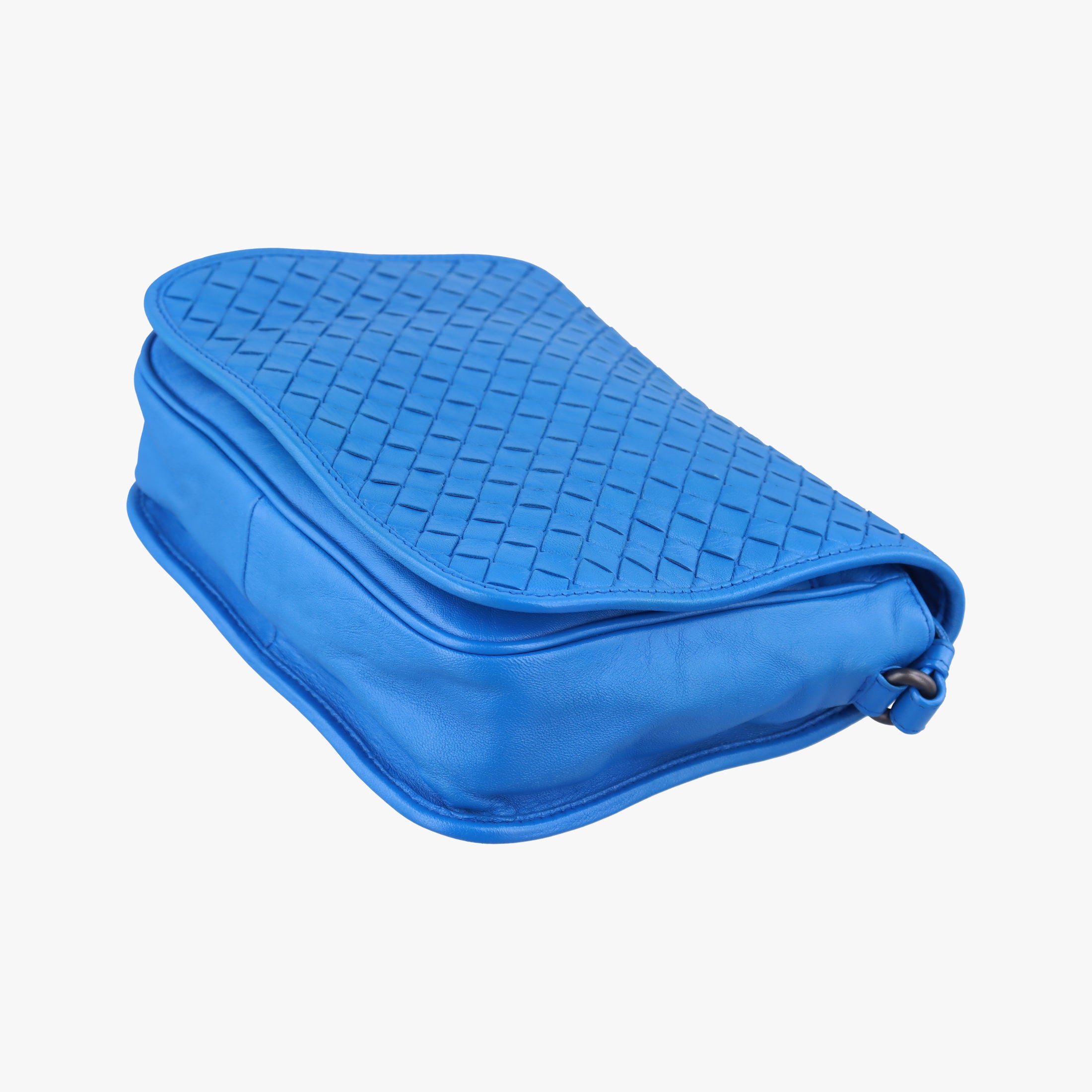 Secondhand Bottega Veneta Intrecciato Blue lambskin  shoulderbag | stylenewstar