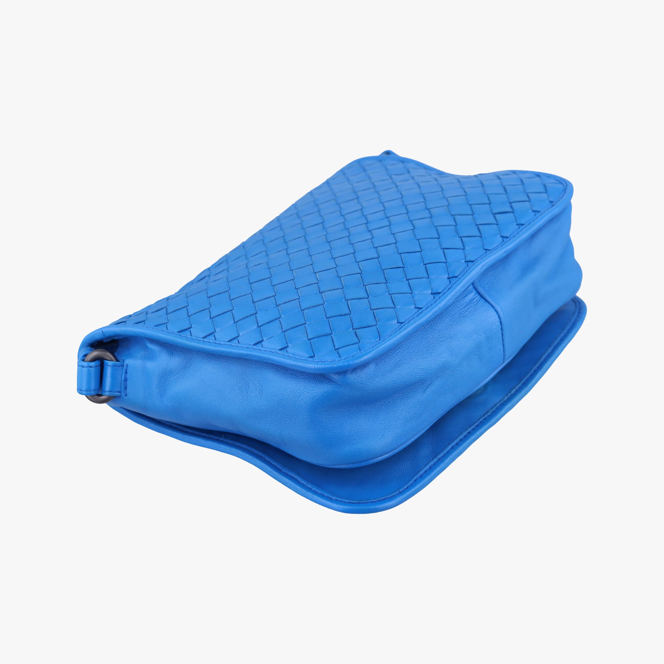 Secondhand Bottega Veneta Intrecciato Blue lambskin  shoulderbag | stylenewstar