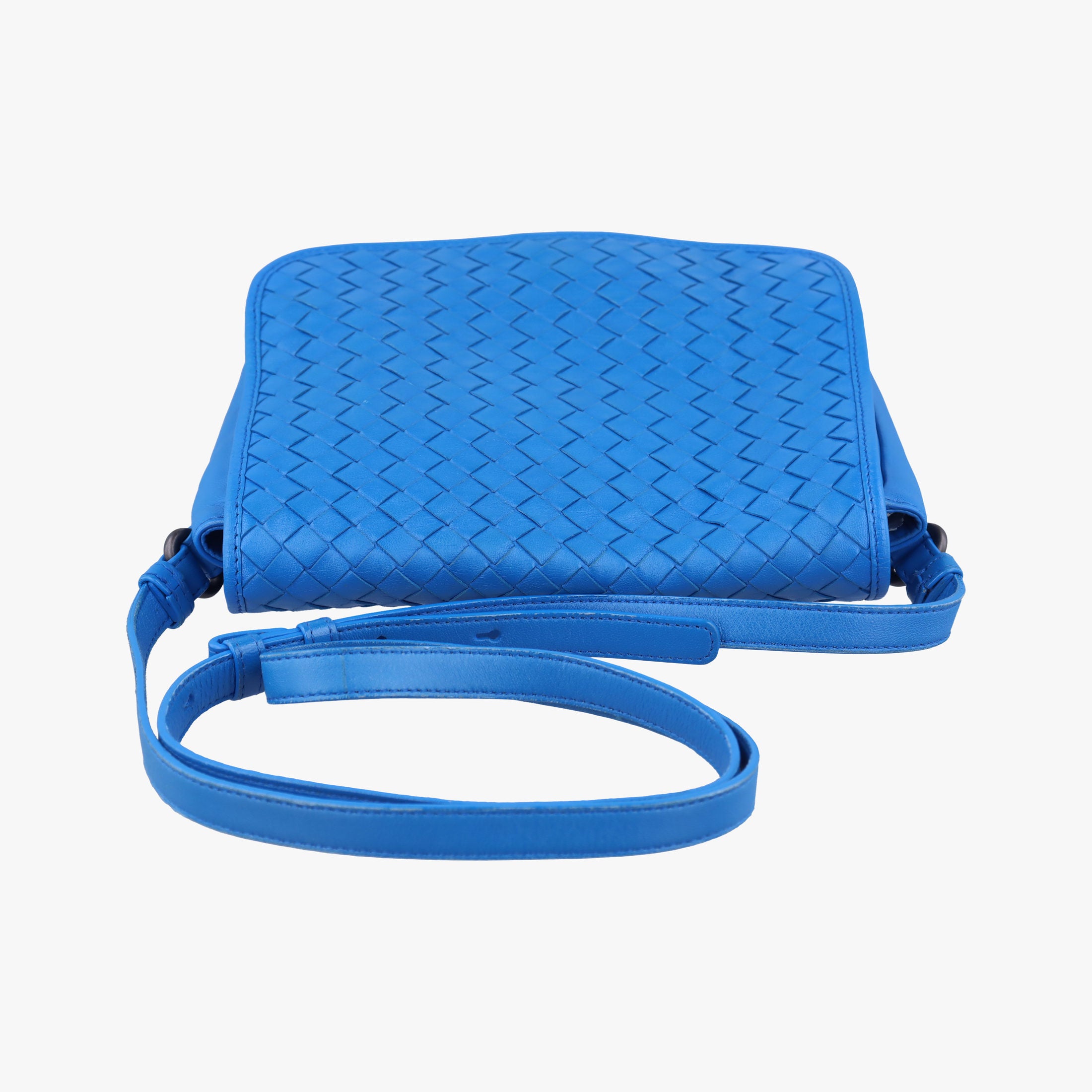 Secondhand Bottega Veneta Intrecciato Blue lambskin  shoulderbag | stylenewstar