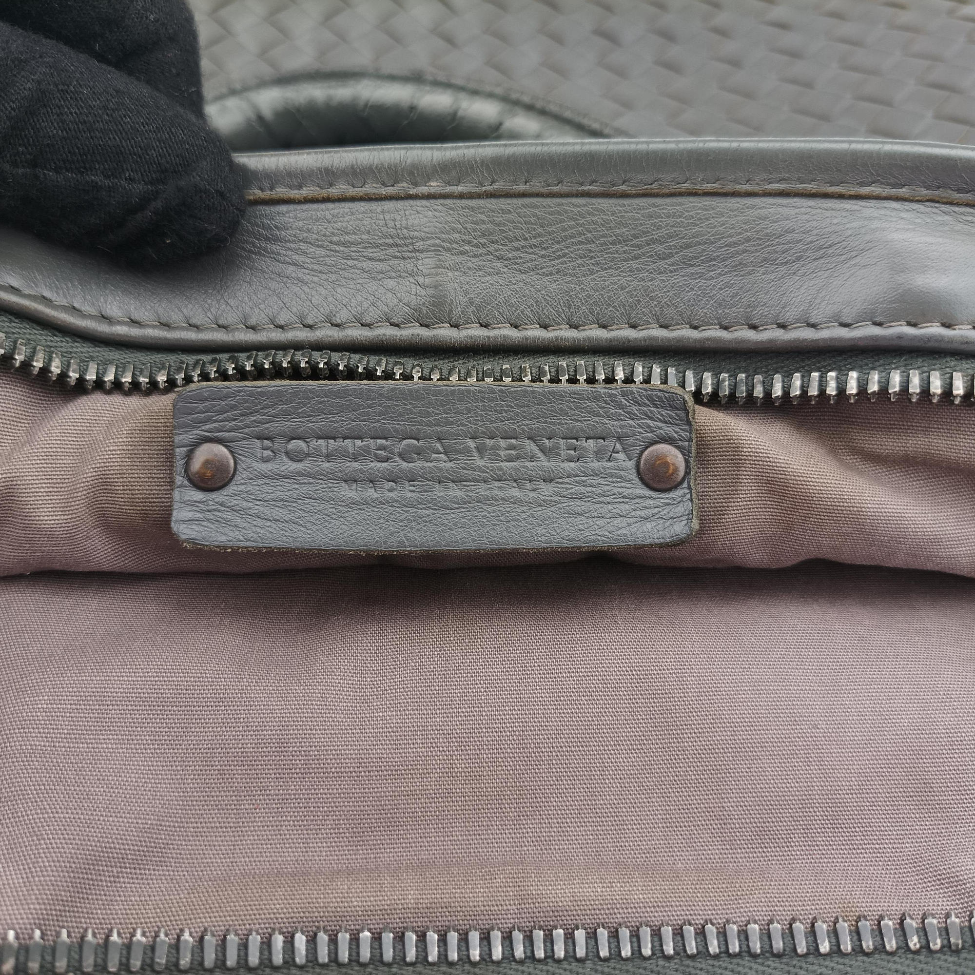 Pre-owned Bottega Veneta Intrecciato Grey lambskin  handbag | stylenewstar