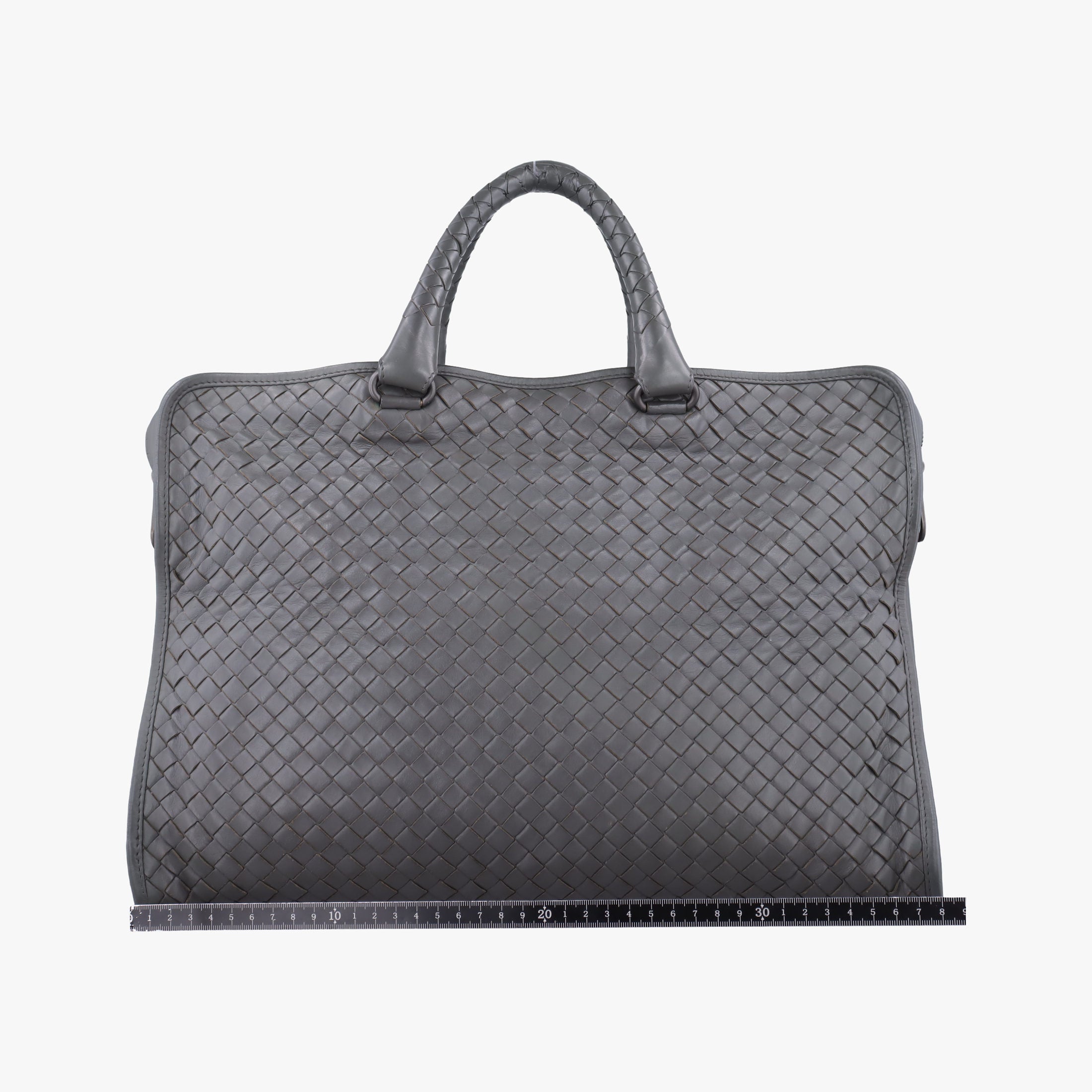 Pre-owned Bottega Veneta Intrecciato Grey lambskin  handbag | stylenewstar