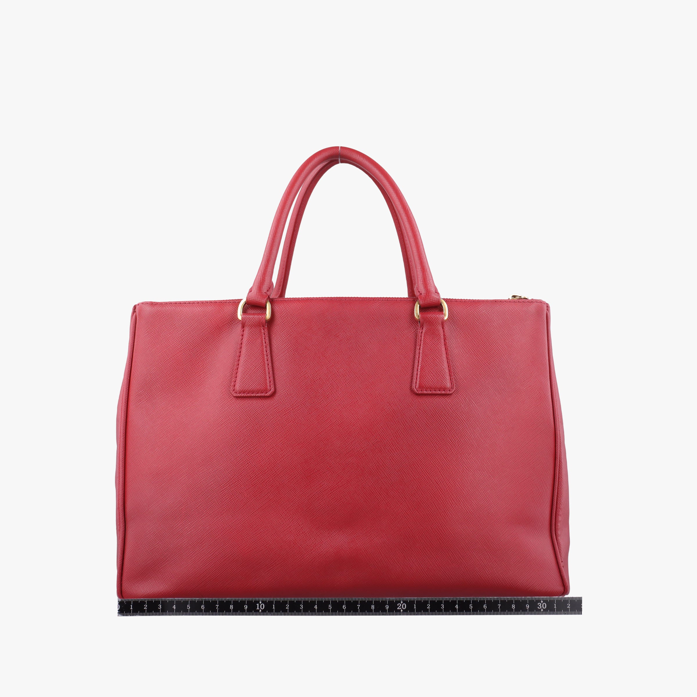 Pre-owned Prada Galleria Red SAFFIANO Leather BN1786 shoulderbag | stylenewstar