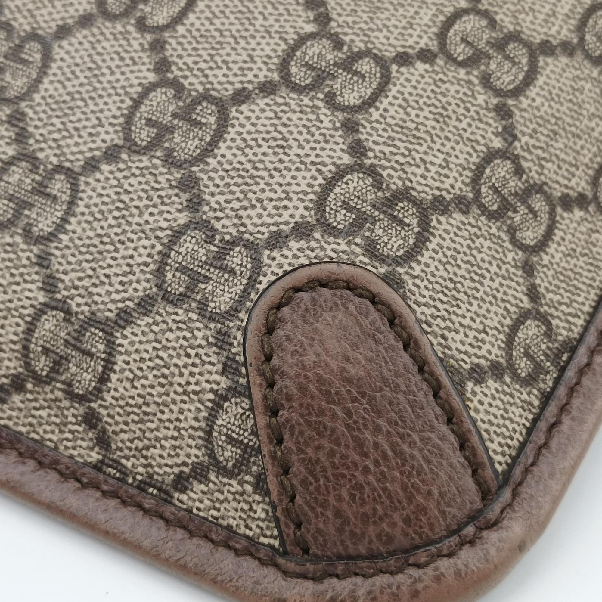 Vintage Gucci NEO VINTAGE GG Supreme beige×Brown PVC coated canvas×Leather 493930 bum bag/waist bag | stylenewstar