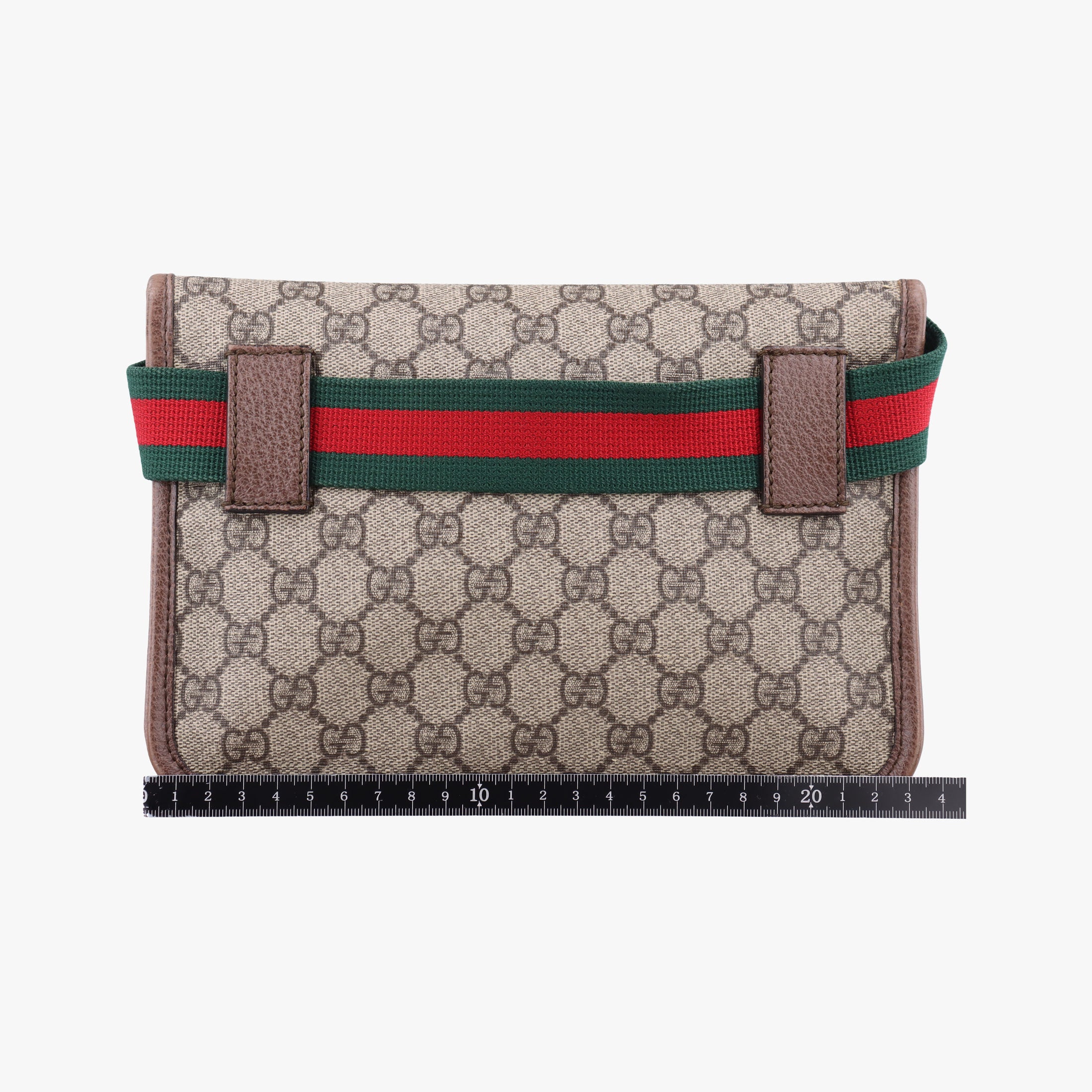 Vintage Gucci NEO VINTAGE GG Supreme beige×Brown PVC coated canvas×Leather 493930 bum bag/waist bag | stylenewstar
