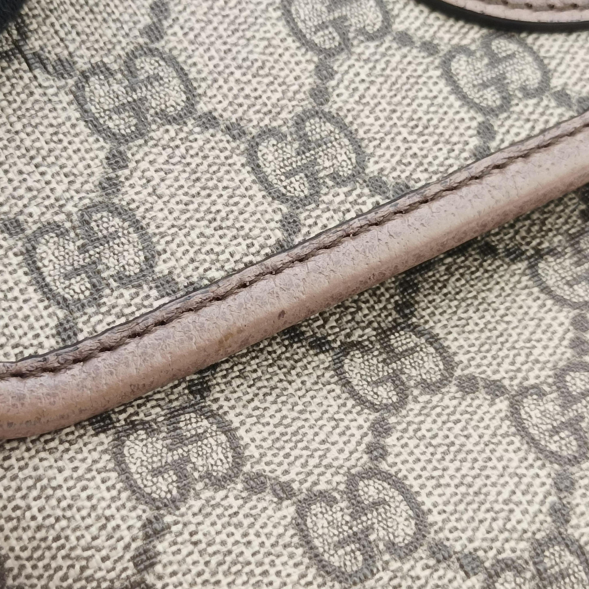 Vintage Gucci NEO VINTAGE GG Supreme beige×Brown PVC coated canvas×Leather 493930 bum bag/waist bag | stylenewstar