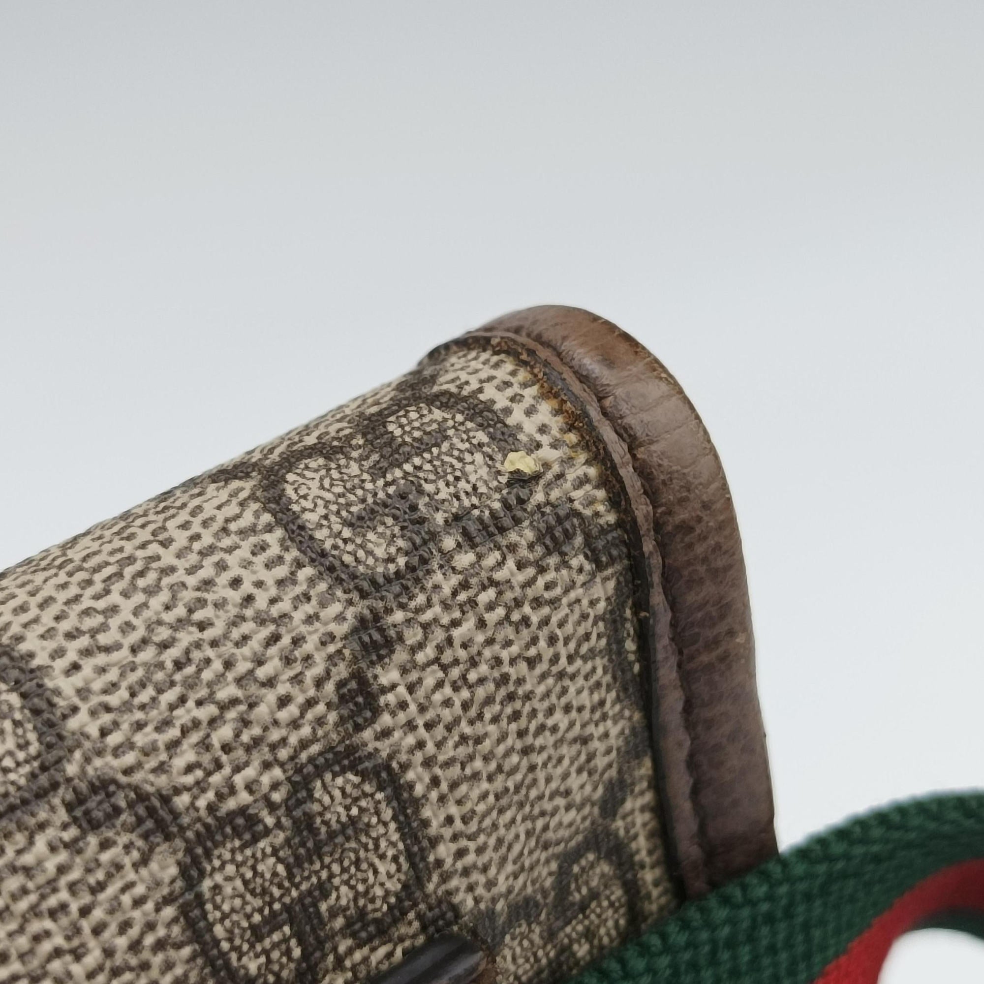 Vintage Gucci NEO VINTAGE GG Supreme beige×Brown PVC coated canvas×Leather 493930 bum bag/waist bag | stylenewstar