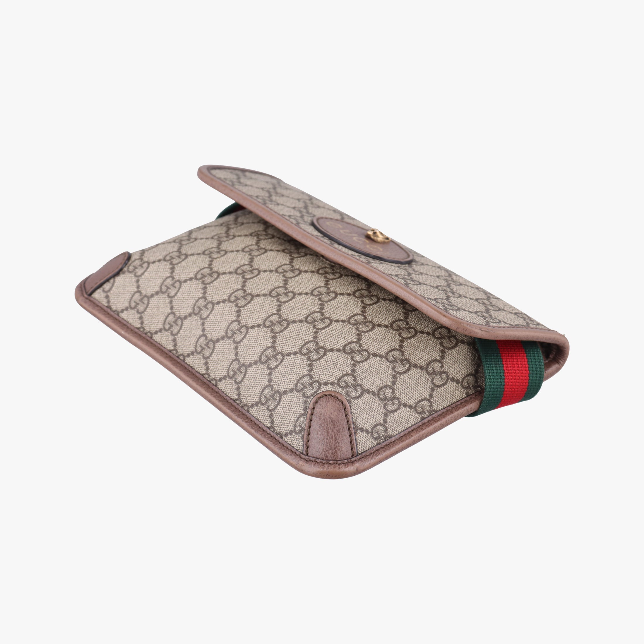 Vintage Gucci NEO VINTAGE GG Supreme beige×Brown PVC coated canvas×Leather 493930 bum bag/waist bag | stylenewstar