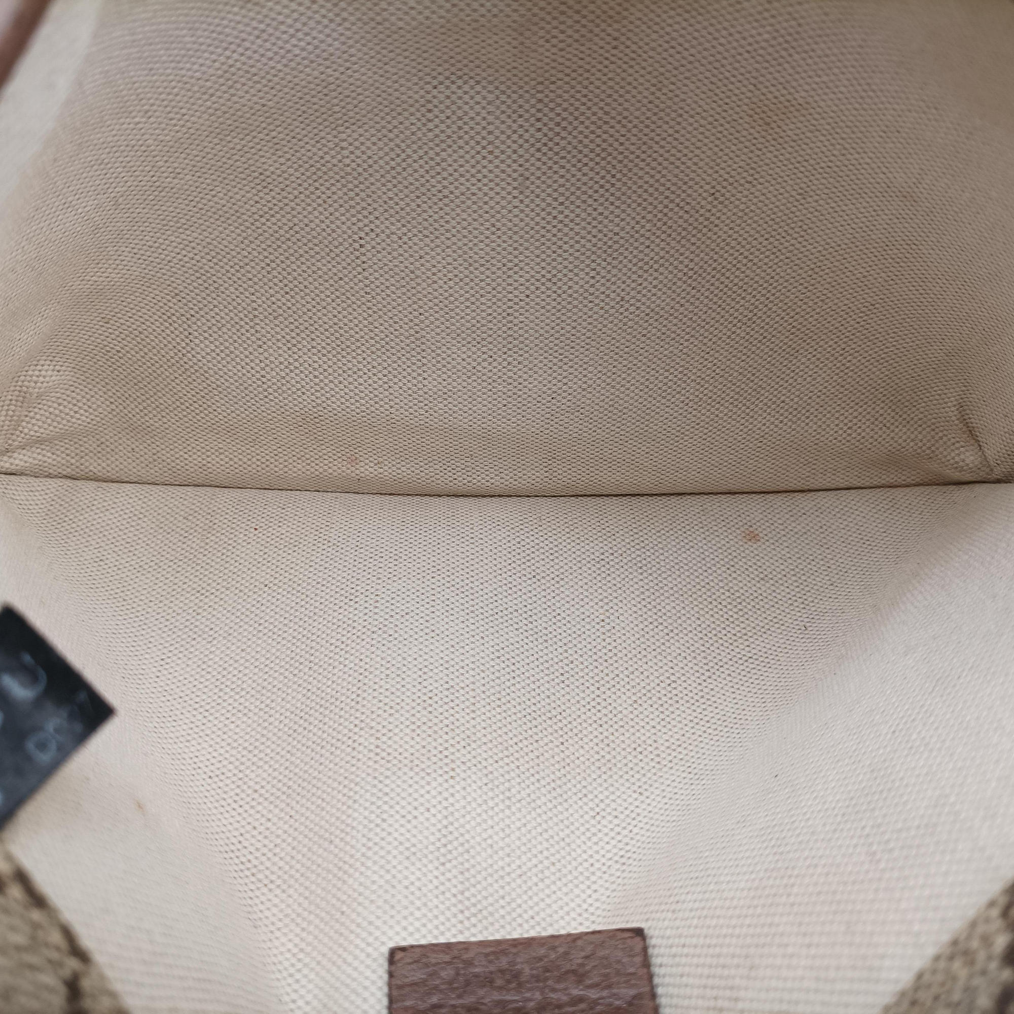 Vintage Gucci NEO VINTAGE GG Supreme beige×Brown PVC coated canvas×Leather 493930 bum bag/waist bag | stylenewstar