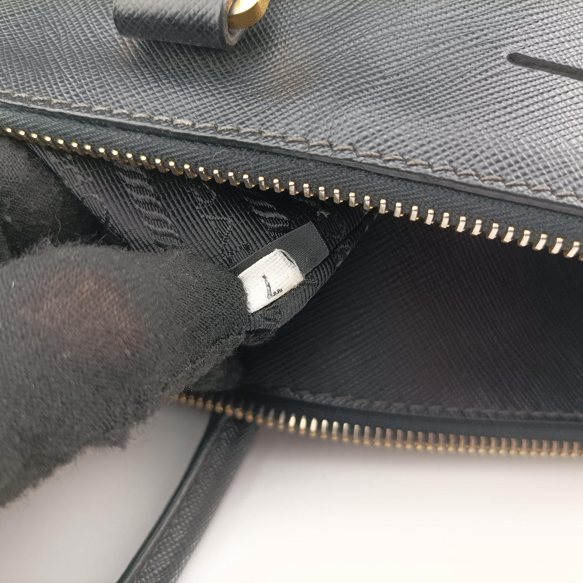 Pre-owned Prada Galleria Black SAFFIANO　Leather BN1802 handbag | stylenewstar