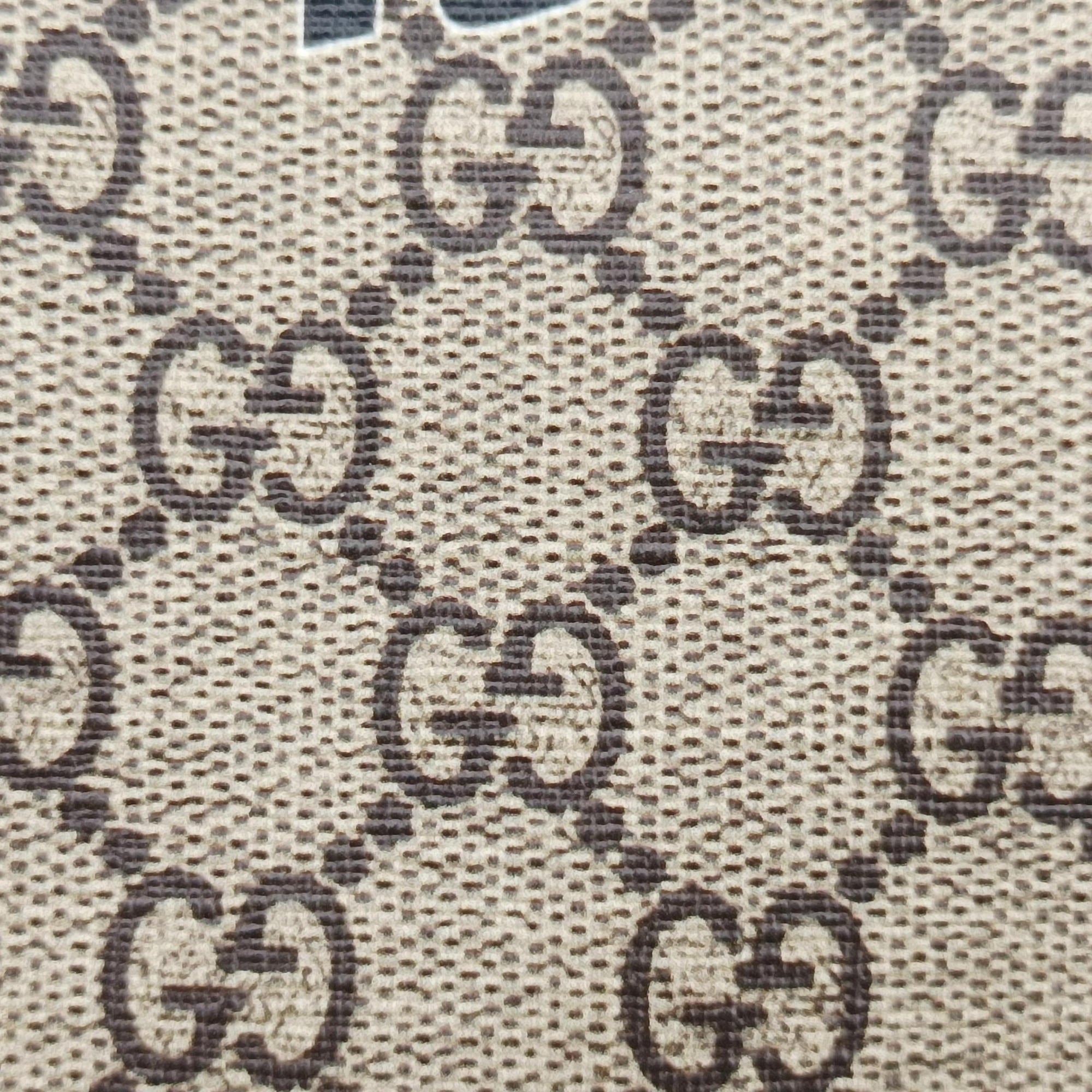 Pre-owned Gucci GG Supreme Bee beige×black PVC coated canvas×Leather 450950 shoulderbag | stylenewstar