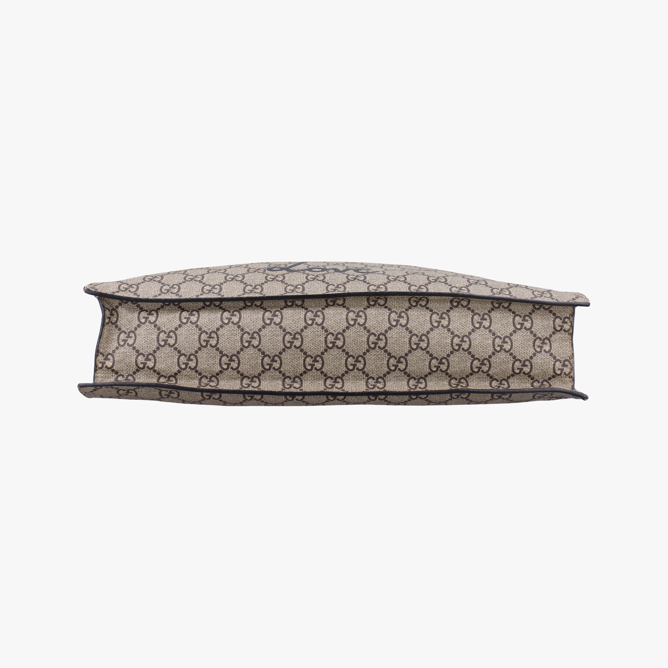 Pre-owned Gucci GG Supreme Bee beige×black PVC coated canvas×Leather 450950 shoulderbag | stylenewstar