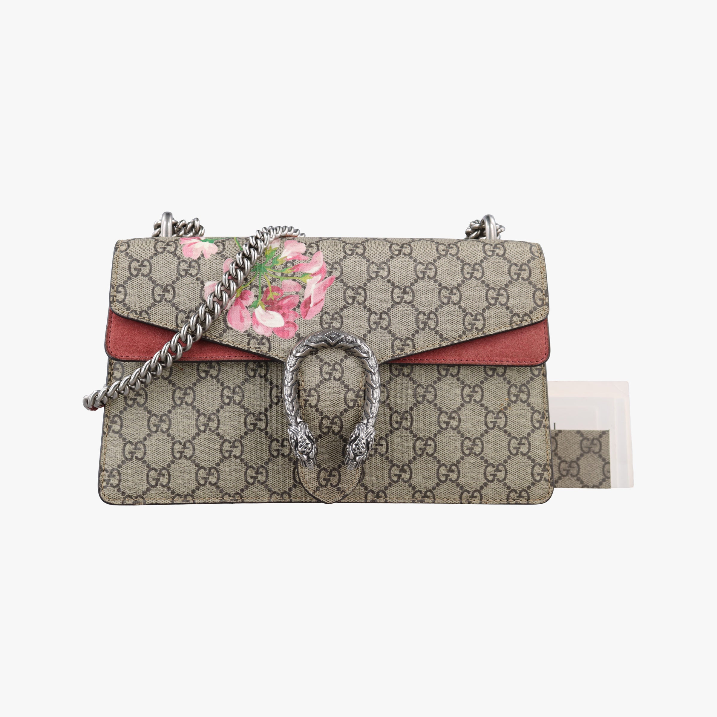 Pre-owned Gucci Dionysus Beige×red×multicolor PVC coated canvas × suede 400249 shoulderbag | stylenewstar