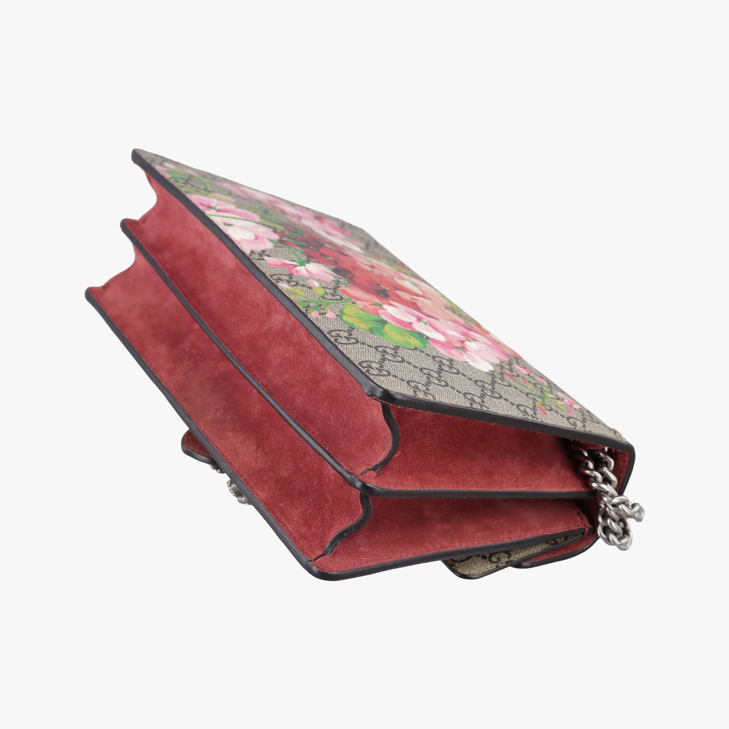 Pre-owned Gucci Dionysus Beige×red×multicolor PVC coated canvas × suede 400249 shoulderbag | stylenewstar