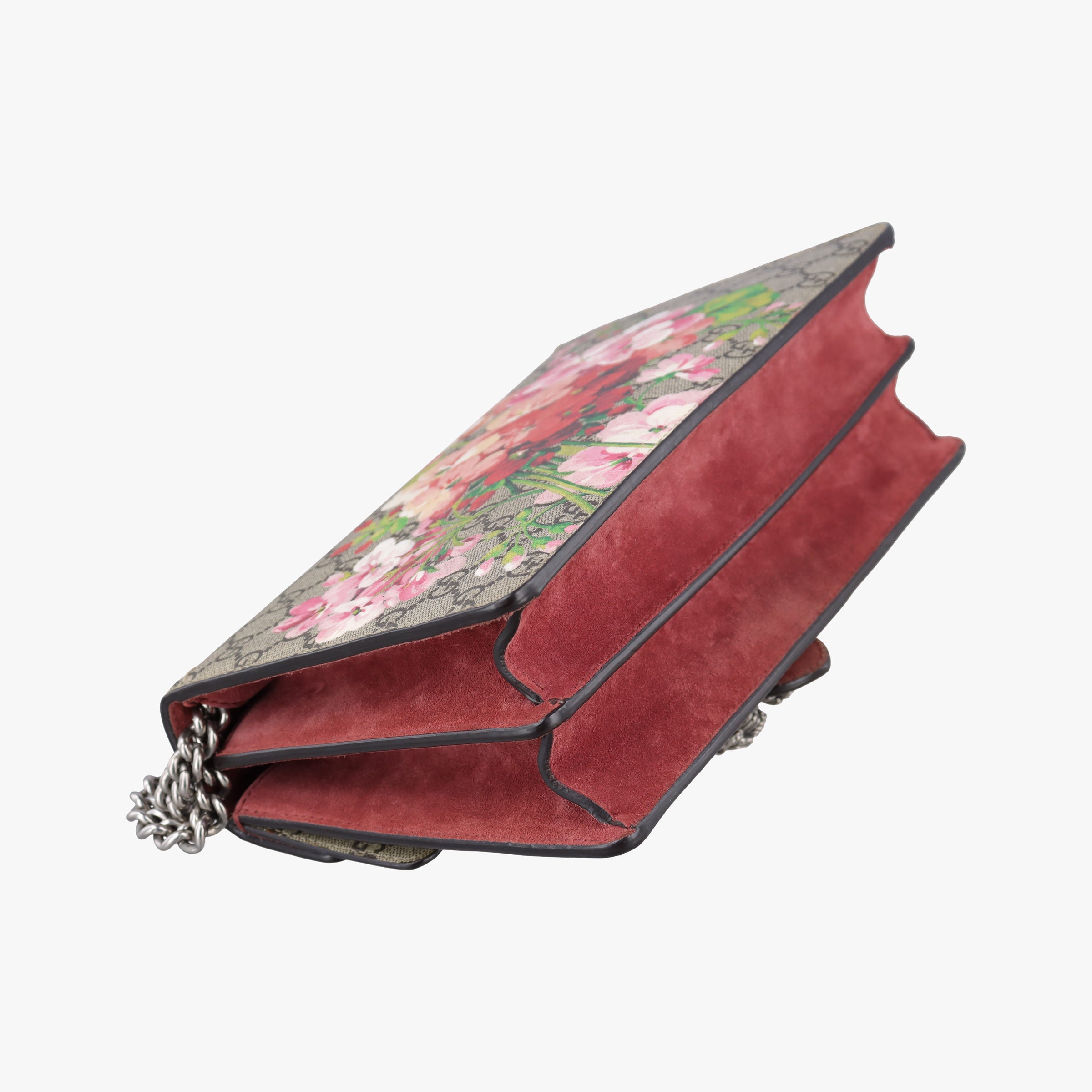 Pre-owned Gucci Dionysus Beige×red×multicolor PVC coated canvas × suede 400249 shoulderbag | stylenewstar