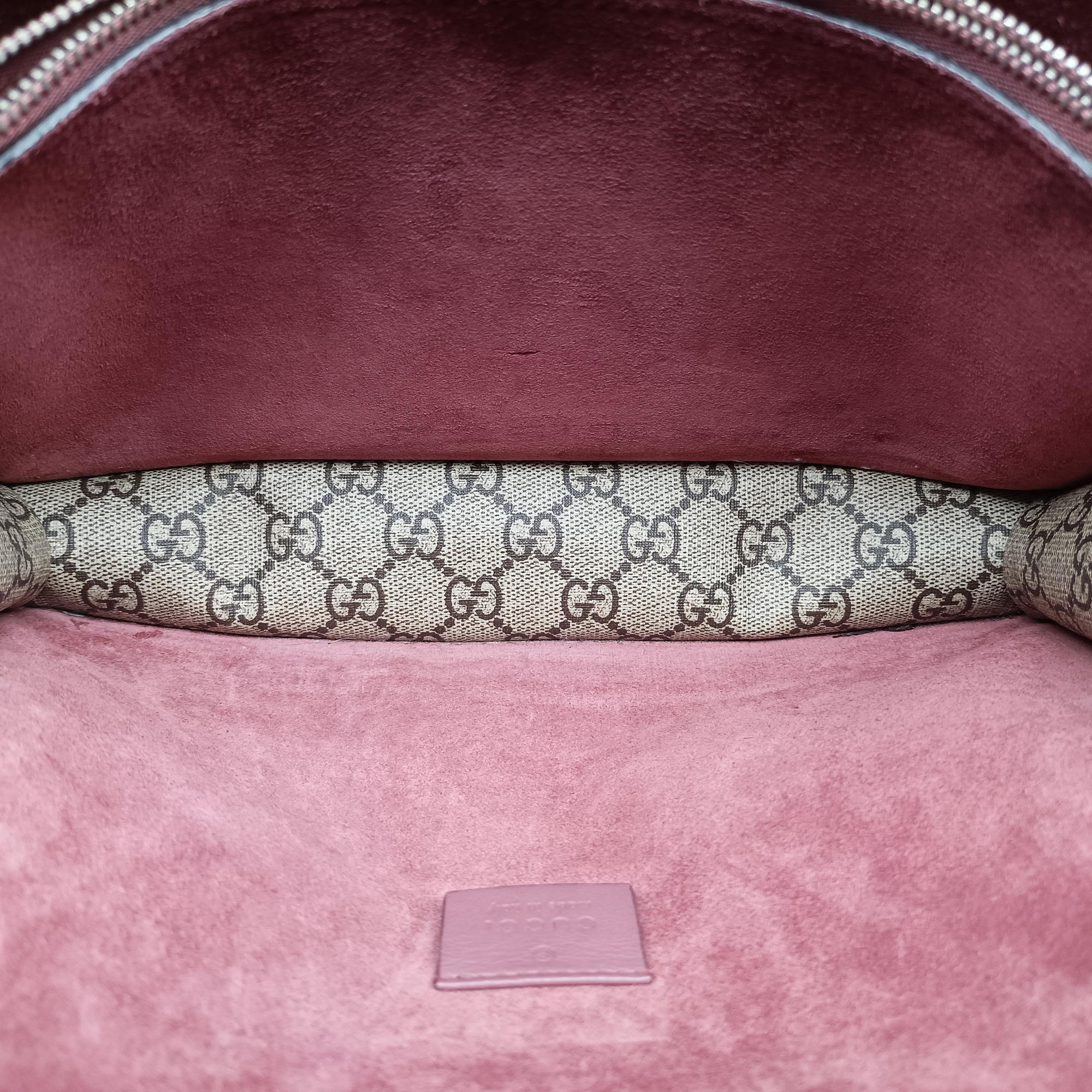 Pre-owned Gucci Dionysus Beige×red×multicolor PVC coated canvas × suede 400249 shoulderbag | stylenewstar