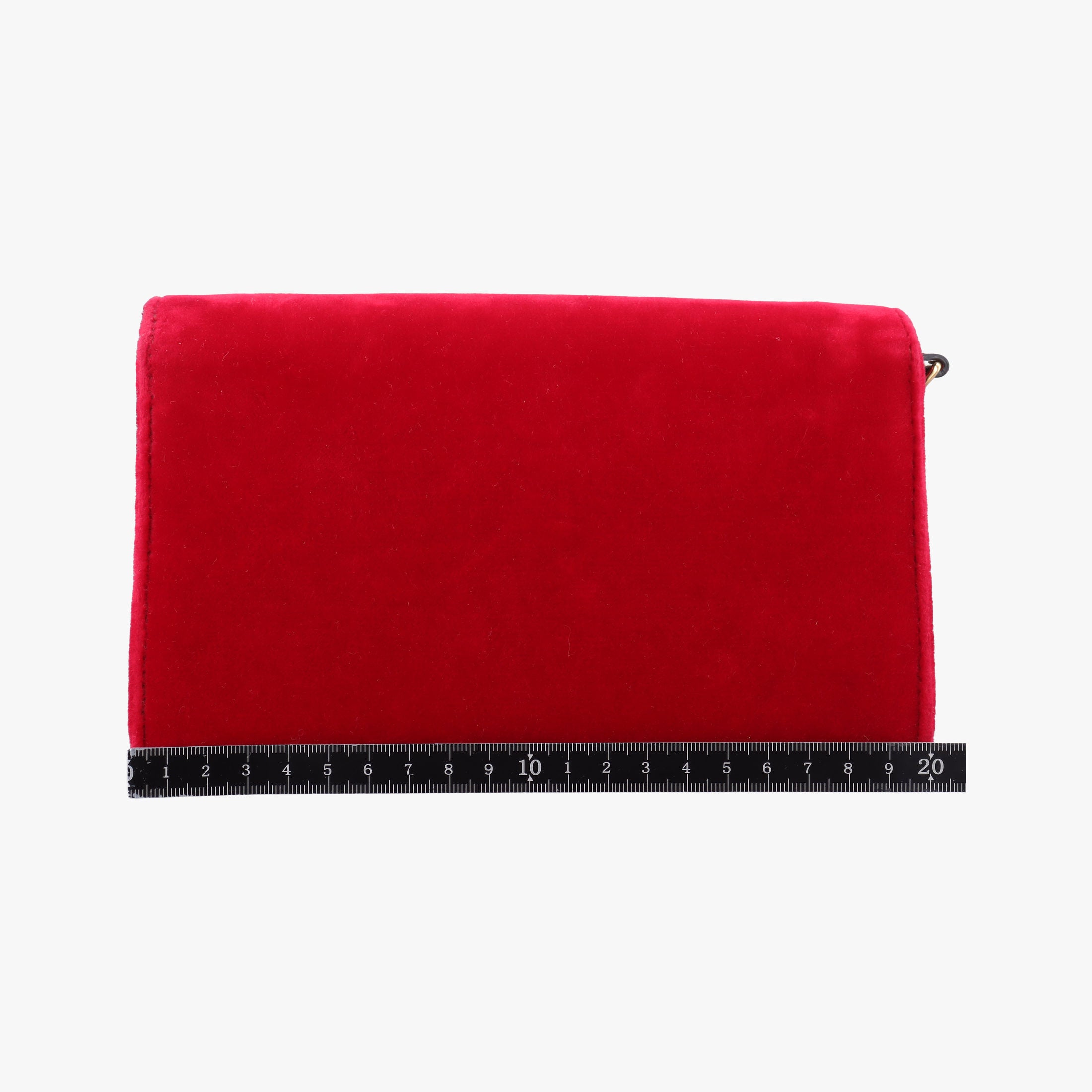 Pre-owned Gucci Square G Red velour 544242 shoulderbag | stylenewstar