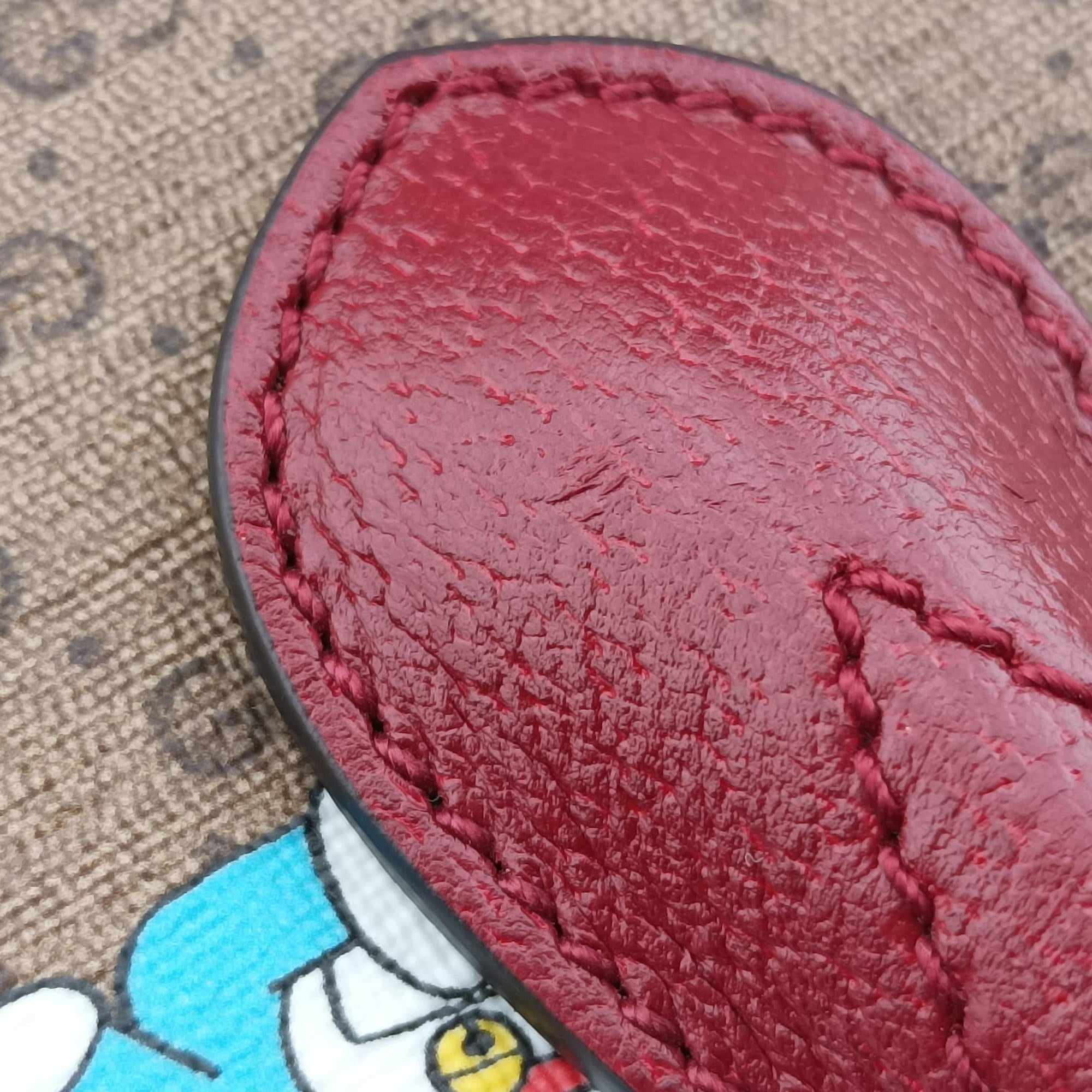 Pre-owned Gucci Fujiko-Pro Doraemon Micro GG Supreme Beige × Red × Multicolor PVC coated canvas 653952 shoulderbag | stylenewstar
