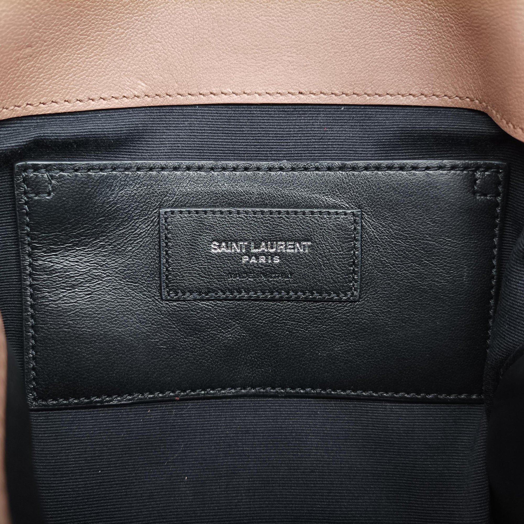 Secondhand Yves Saint Laurent COLLEGE beige Leather 428056 shoulderbag | stylenewstar