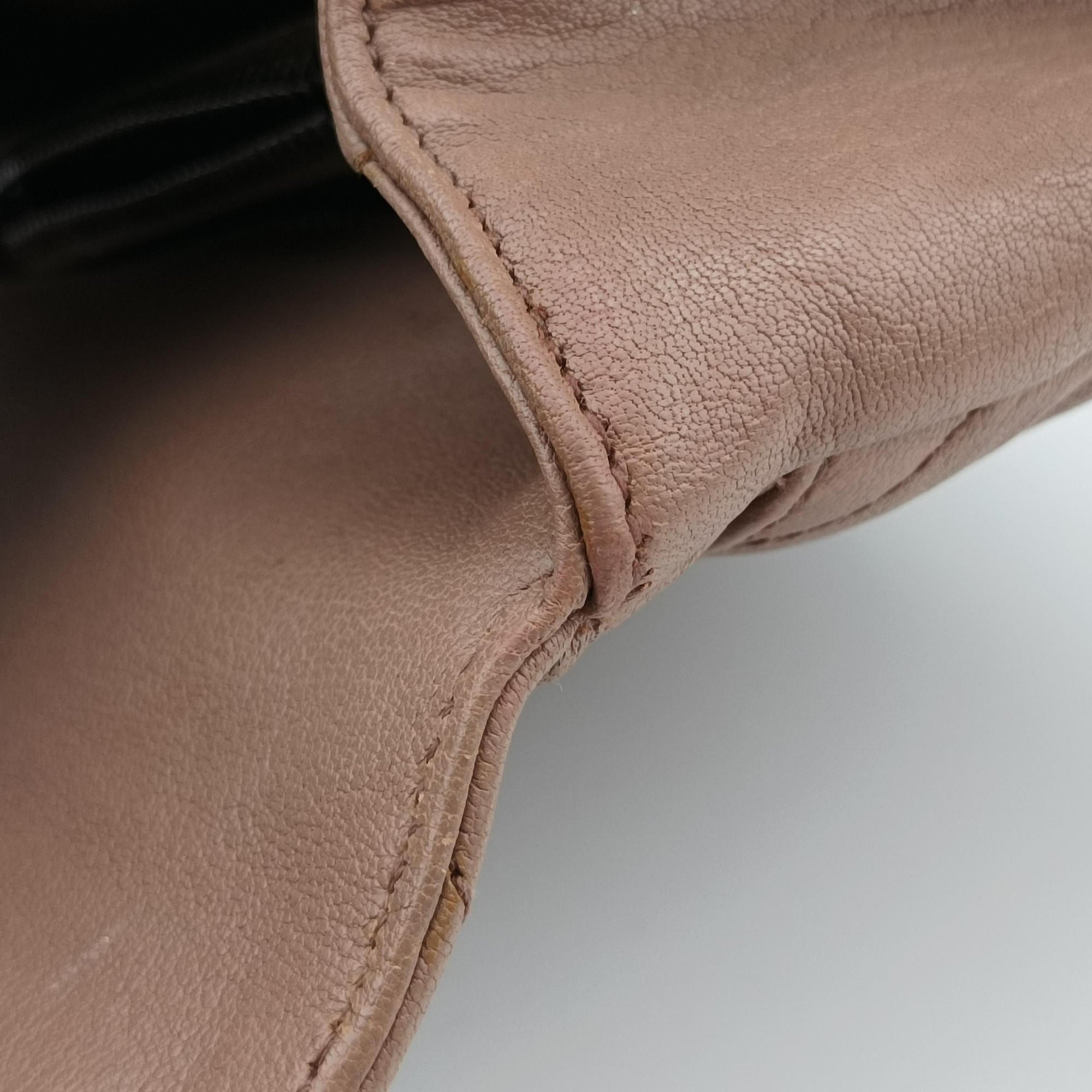Secondhand Yves Saint Laurent COLLEGE beige Leather 428056 shoulderbag | stylenewstar