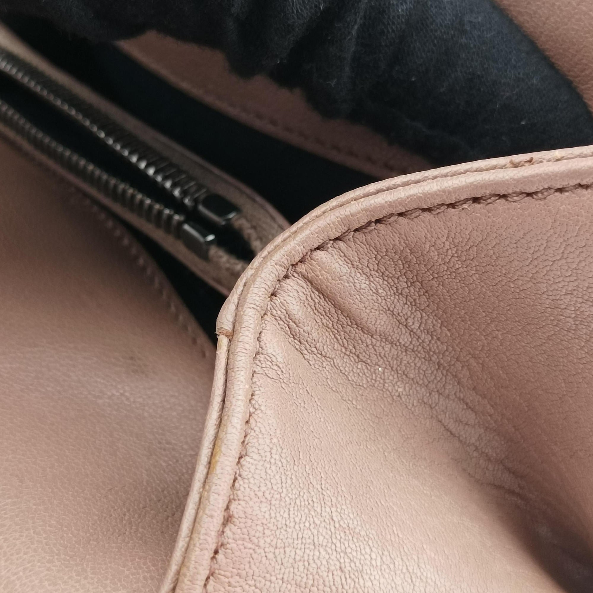 Secondhand Yves Saint Laurent COLLEGE beige Leather 428056 shoulderbag | stylenewstar