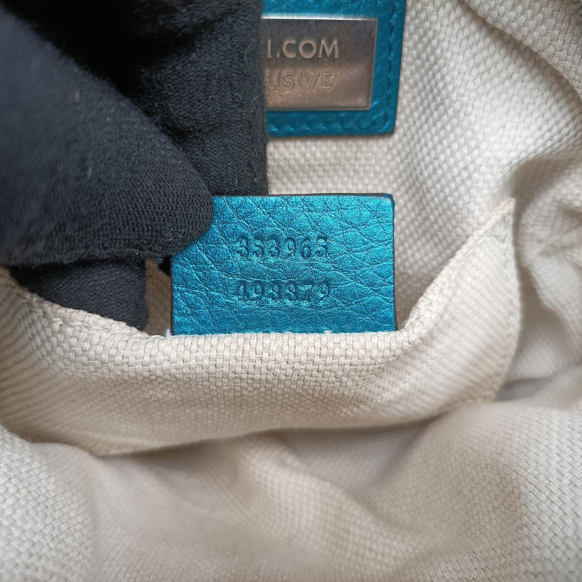 Pre-owned Gucci Soho Blue Leather 353965 shoulderbag | stylenewstar