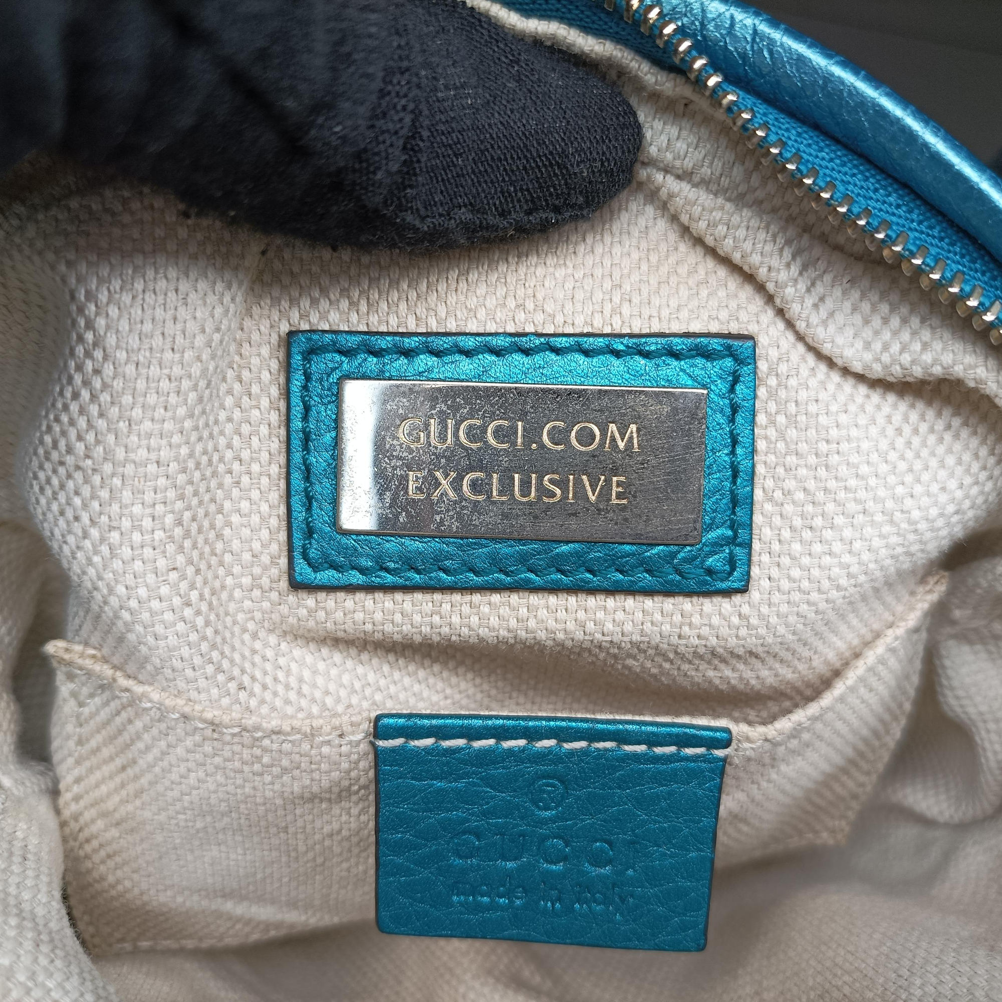 Pre-owned Gucci Soho Blue Leather 353965 shoulderbag | stylenewstar