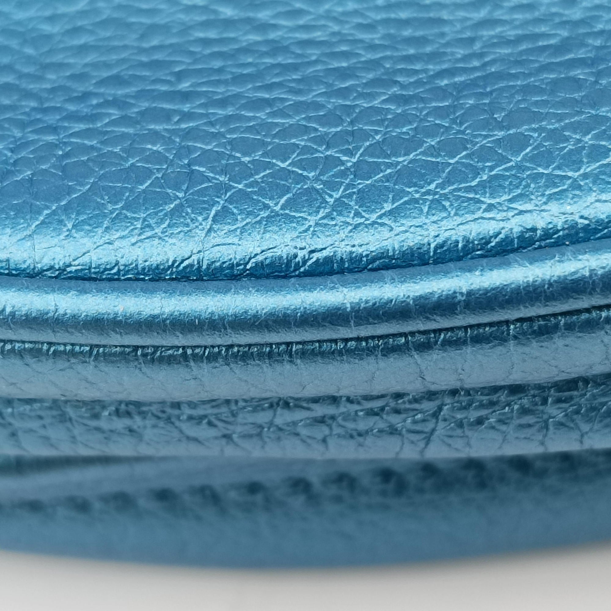 Pre-owned Gucci Soho Blue Leather 353965 shoulderbag | stylenewstar