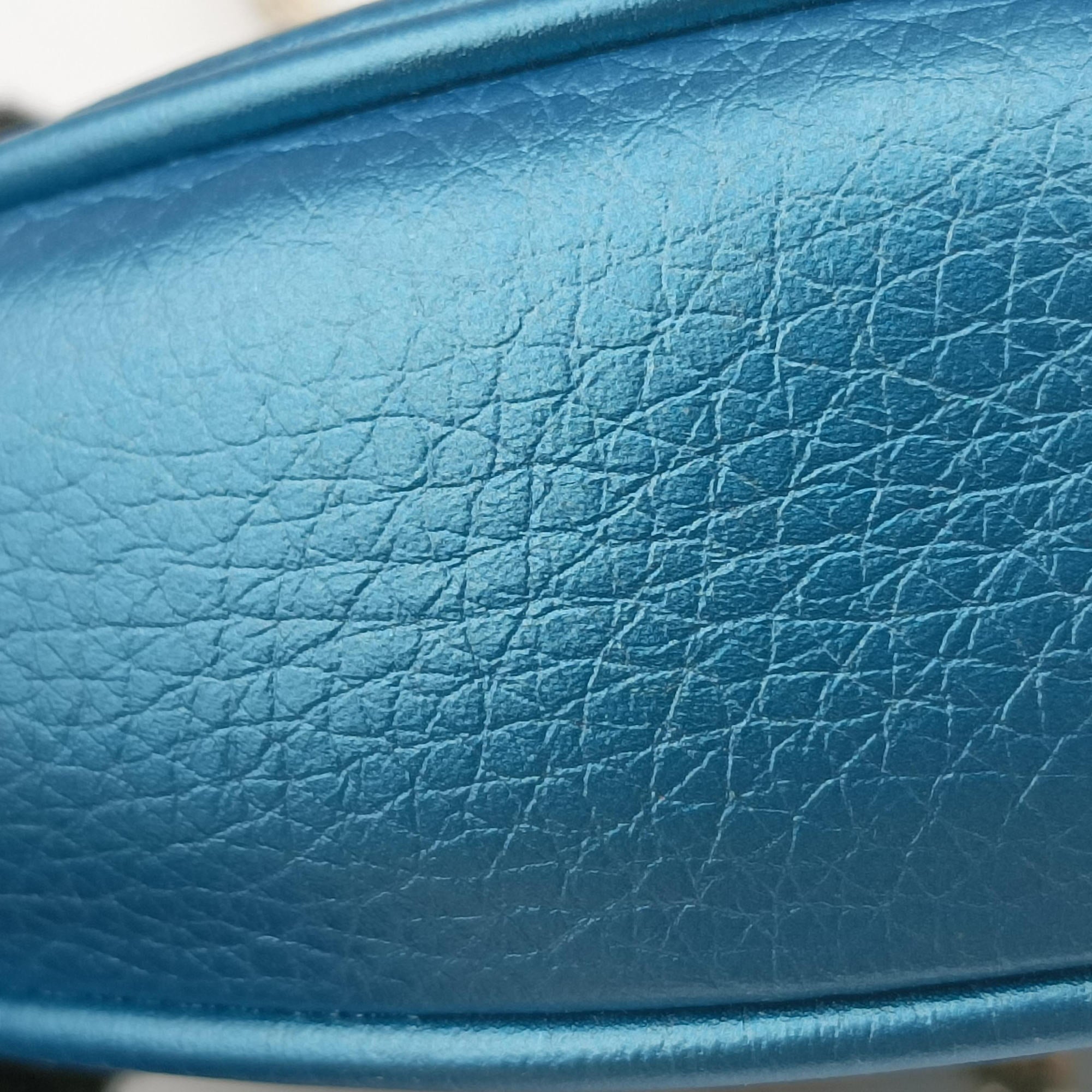 Pre-owned Gucci Soho Blue Leather 353965 shoulderbag | stylenewstar
