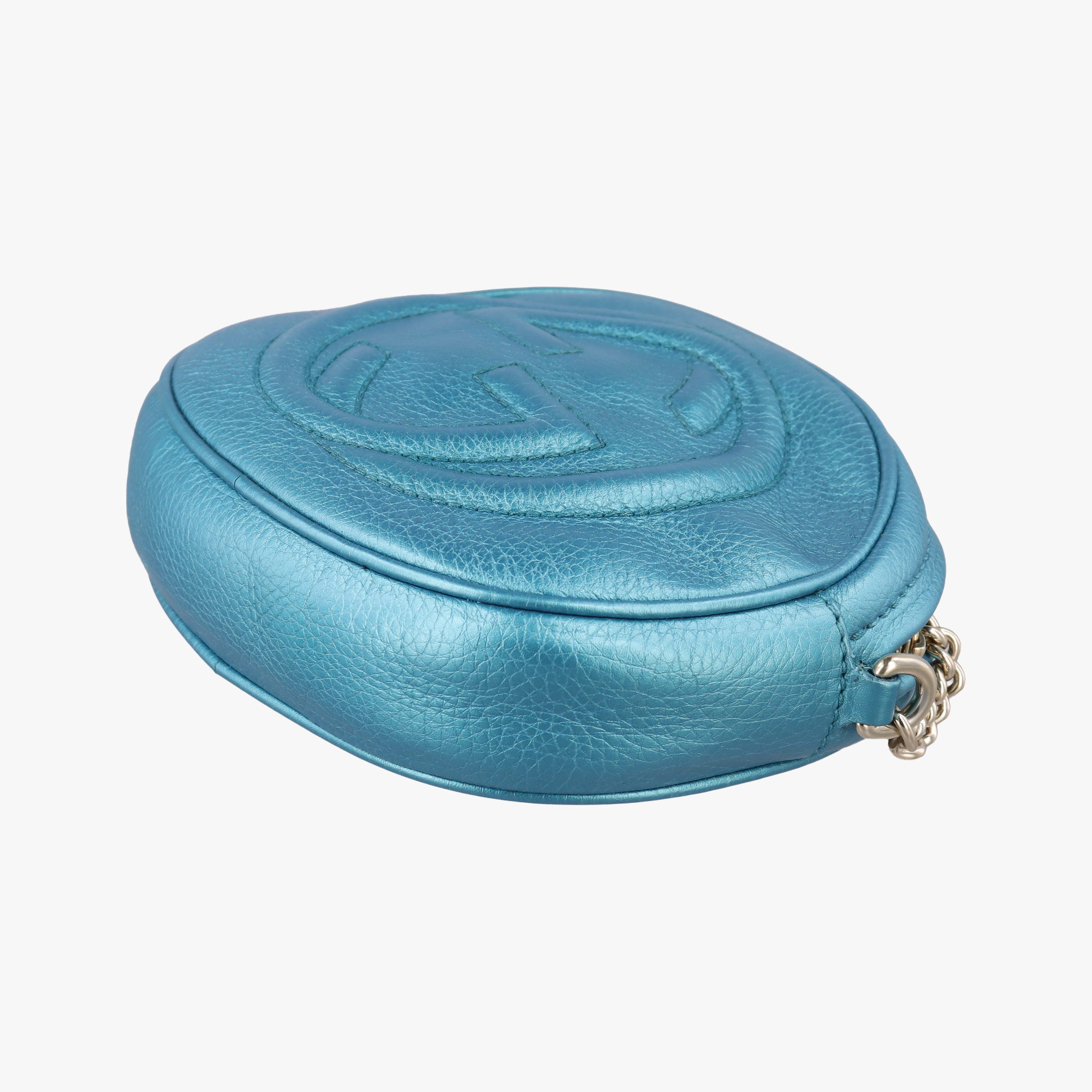 Pre-owned Gucci Soho Blue Leather 353965 shoulderbag | stylenewstar