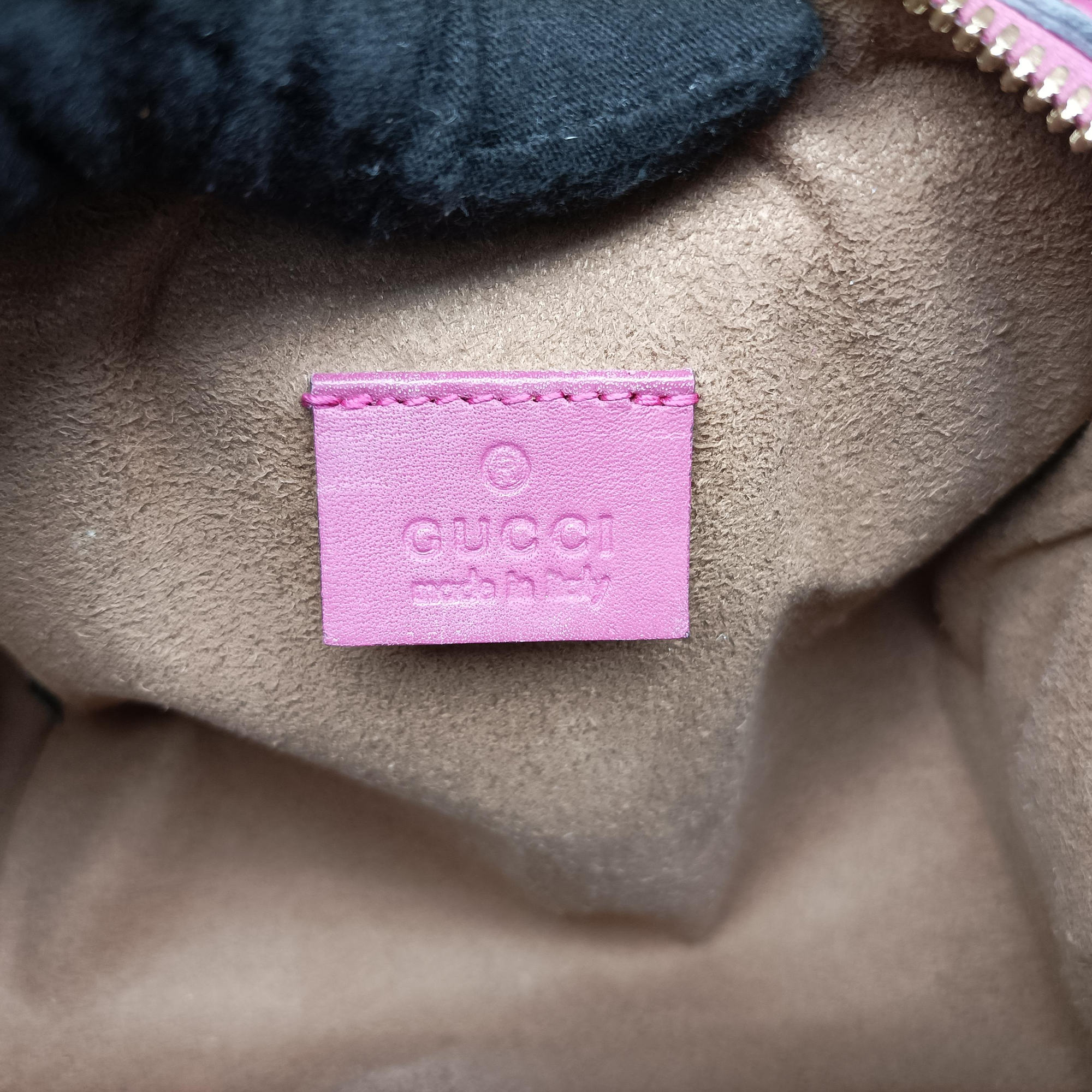 Pre-owned Gucci GG Supreme beige×red×pink PVC coated canvas×Leather 432123 shoulderbag | stylenewstar