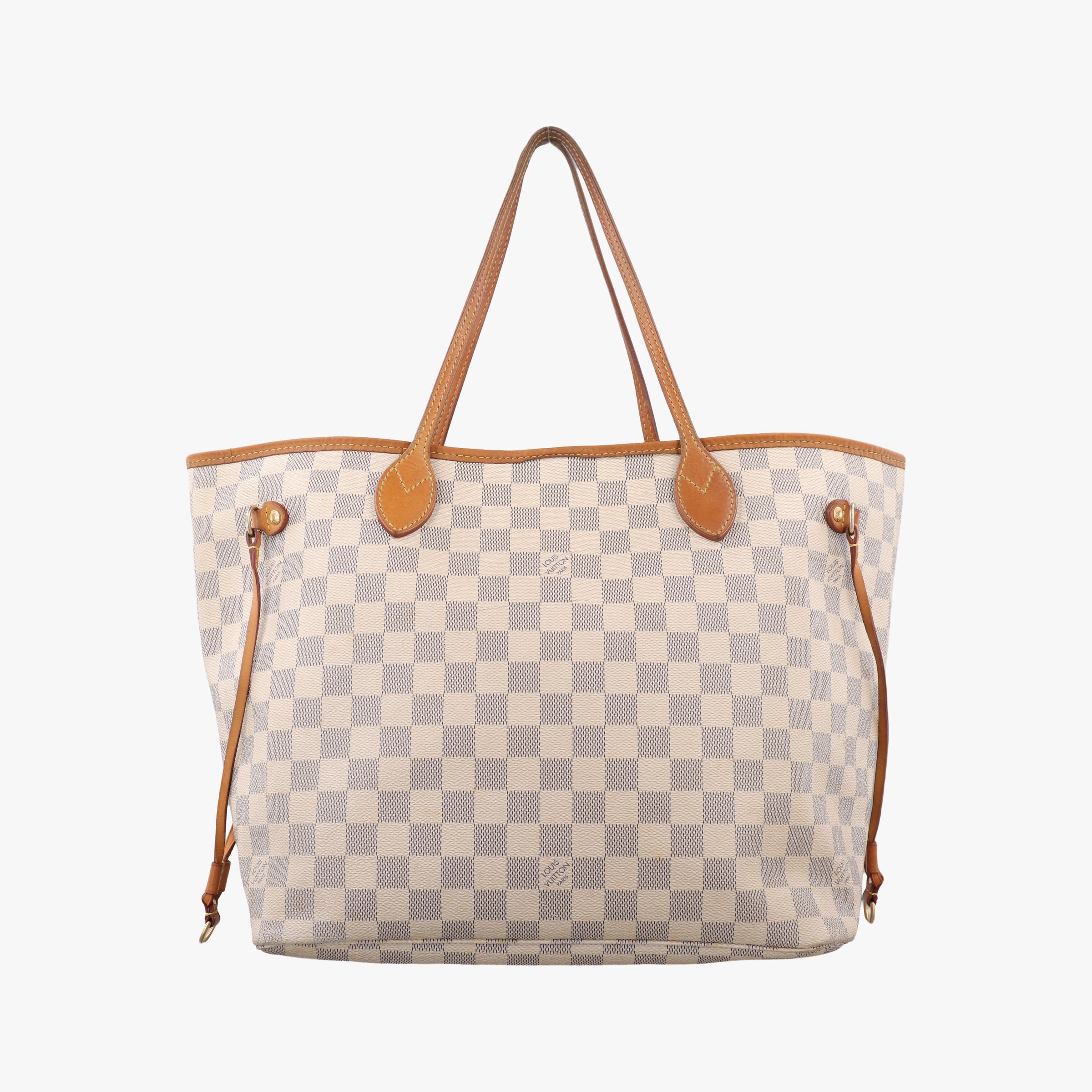 Pre-owned Louis Vuitton NEVERFULL MM AZUR Damier Canvas N51107 handbag | stylenewstar