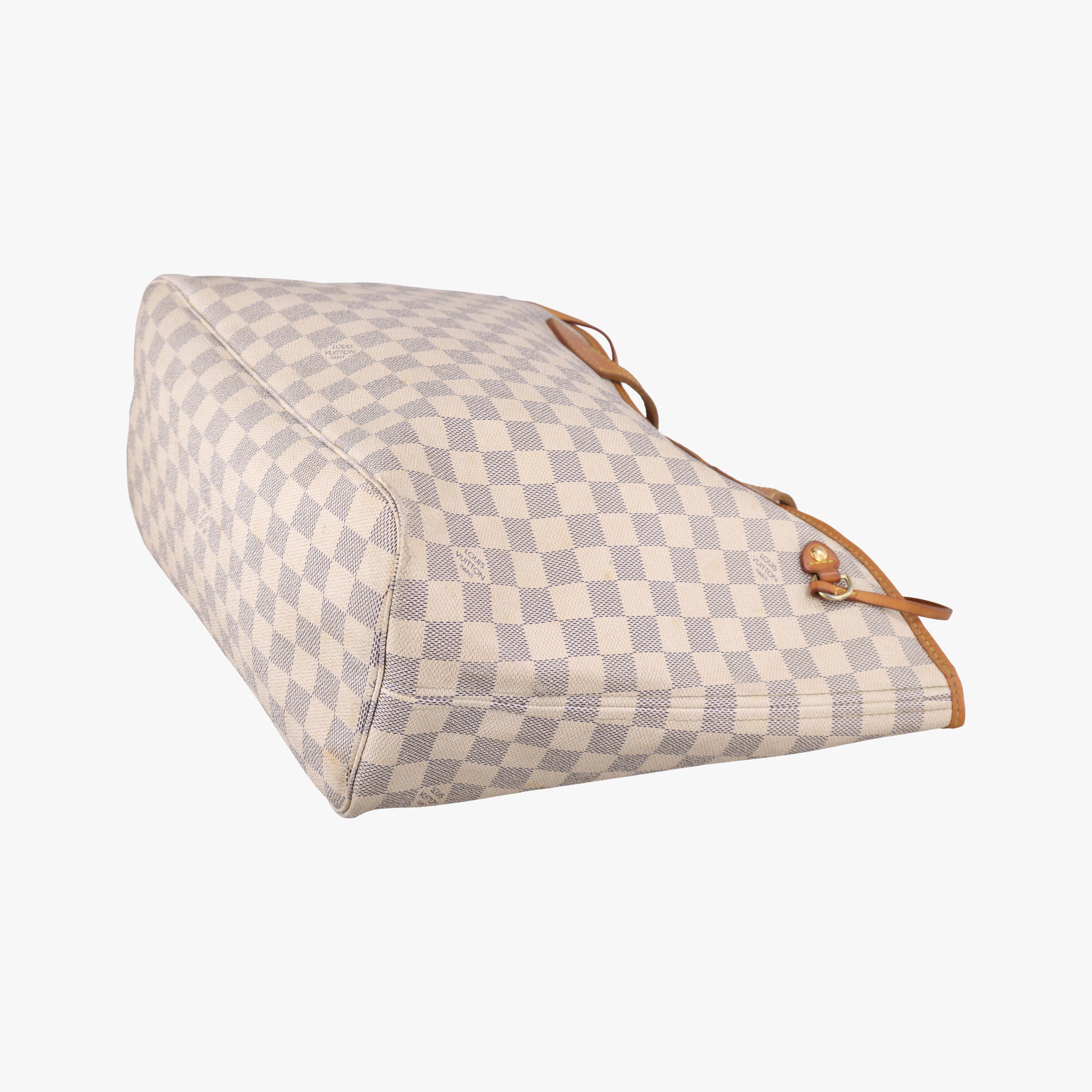 Pre-owned Louis Vuitton NEVERFULL MM AZUR Damier Canvas N51107 handbag | stylenewstar